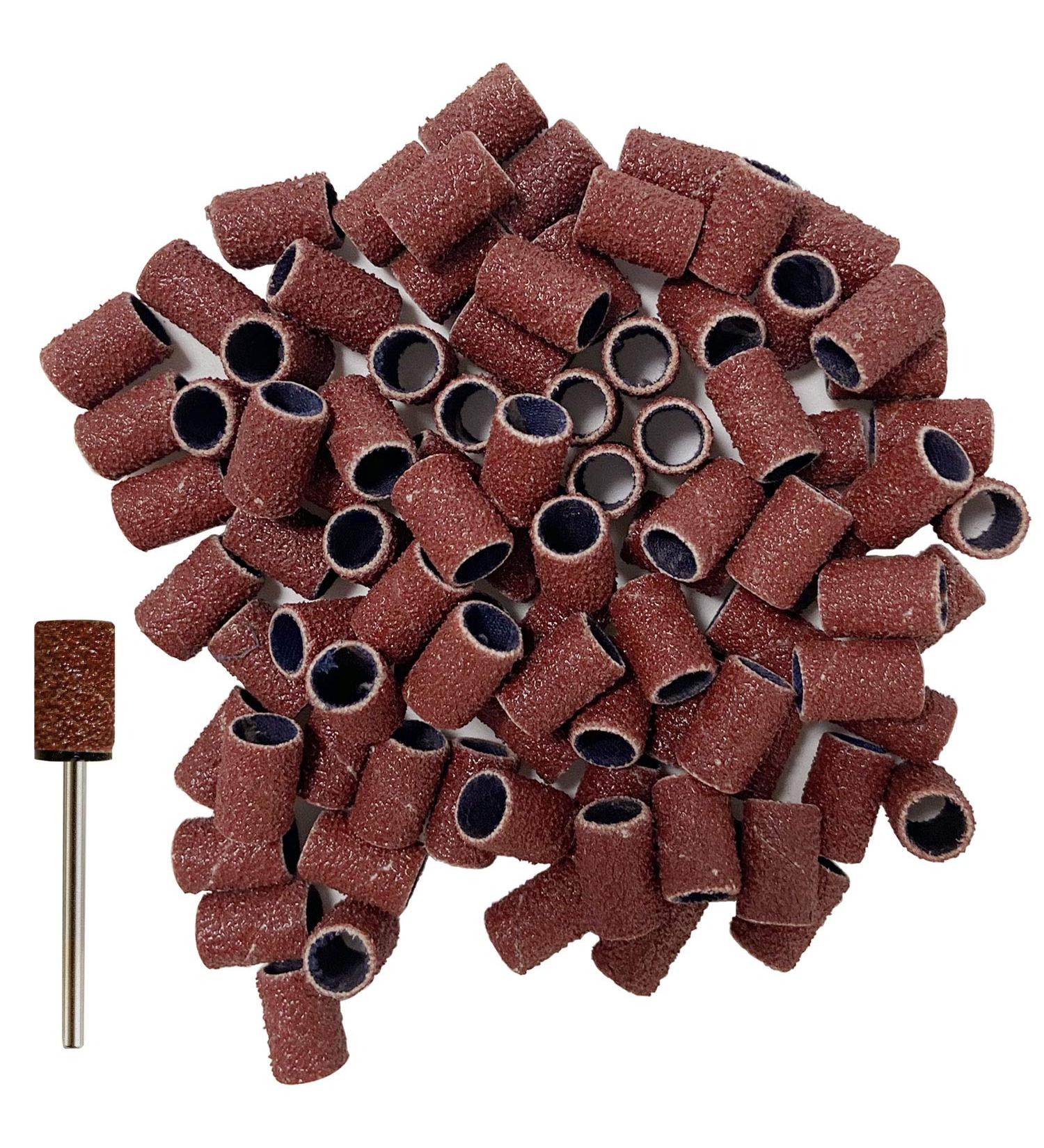 300pcs #80 Grit Sanding Bands for Acrylic Nails | Efile Nail Drill Bits Mandrel - Buy Online on GoSupps.com