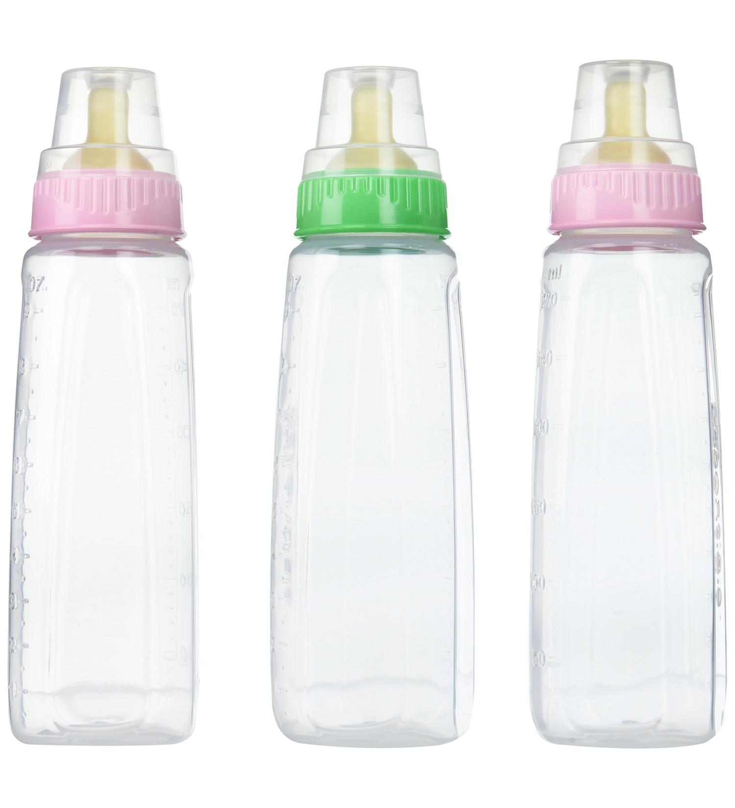 Gerber First Essential Clear View BPA Free Plastic Nurser with Latex Nipple 9 Ounce (3 Pack)