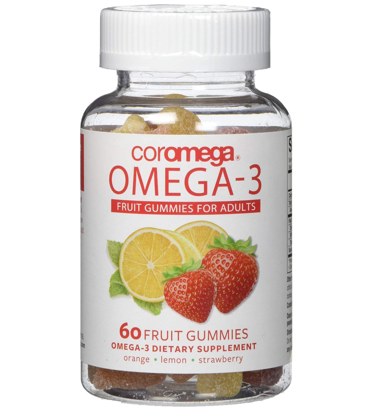 Coromega Omega-3 Gummy Fruits for Kids - 60 Delicious Gummies for Healthy Growth - Buy Online on GoSupps.com