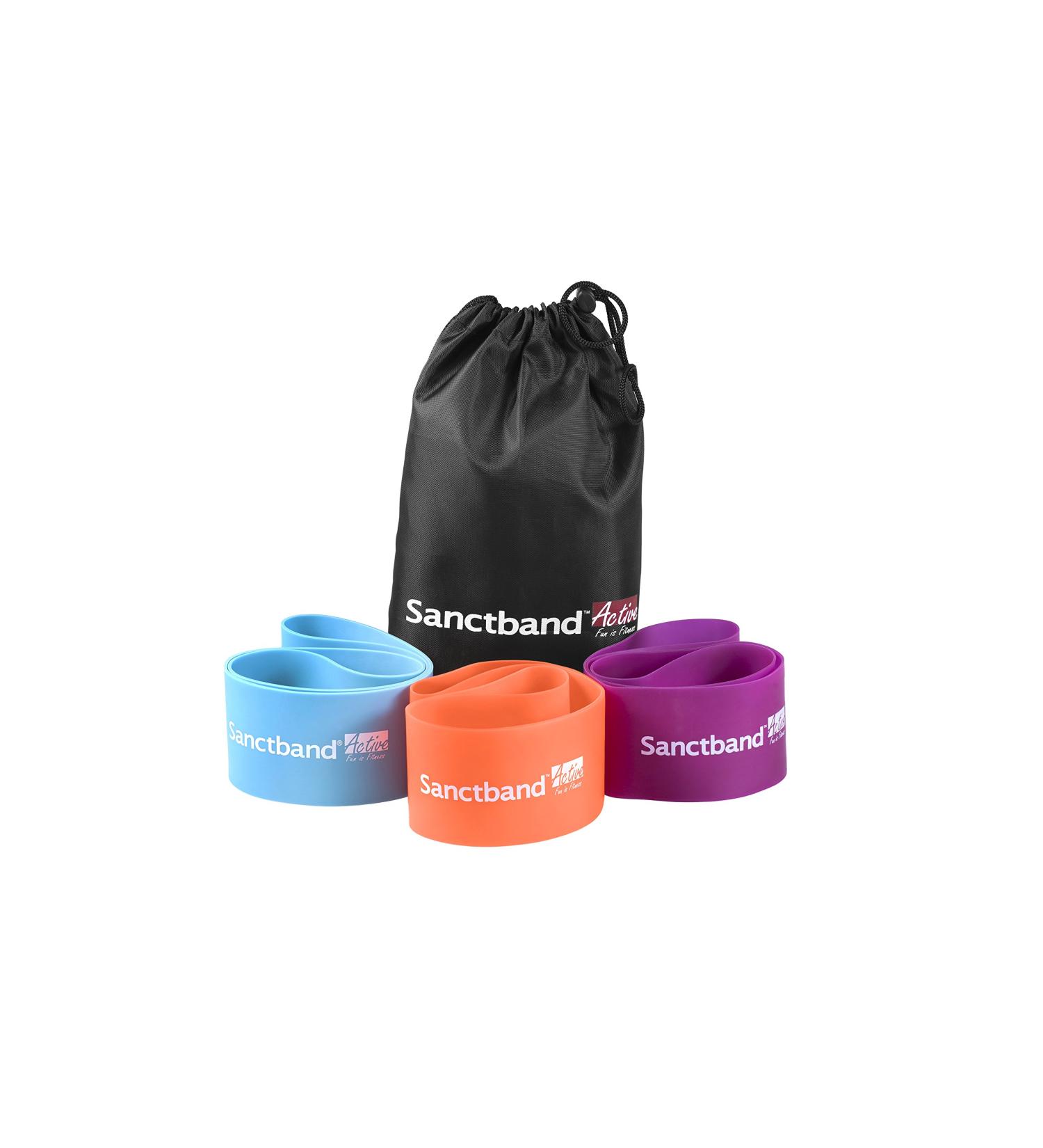 3 in 1 Loop Band Kit - Amber Purple & Teal | Medium Heavy Extra Heavy Resistance Bands for Effective Training | International Shipping Available - Buy Online on GoSupps.com