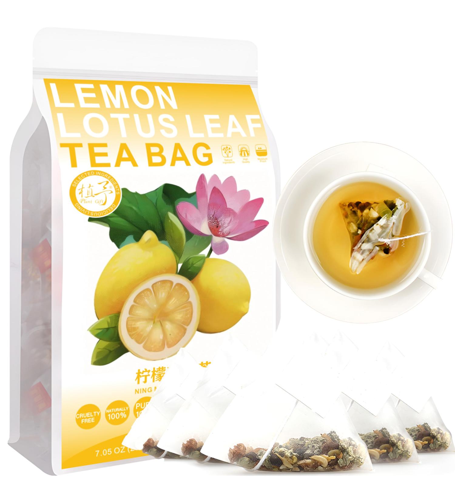 100% Natural Lemon lotus leaf Tea Bag 200g/7.05oz (4g*50bags) Cassia aub pine tisane naturelle tisane m lang e sans sucre ajout  - Buy Online on GoSupps.com