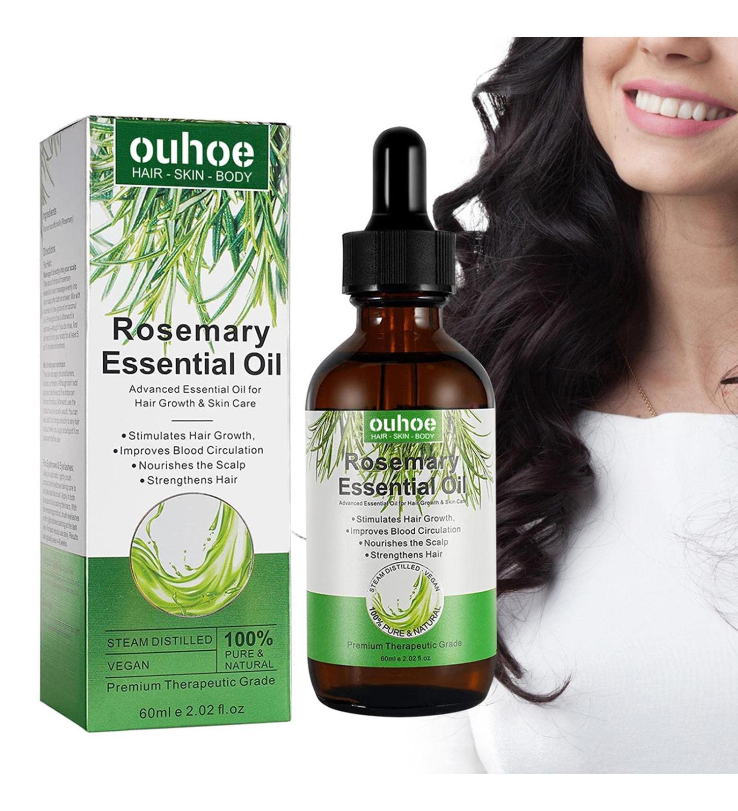 Rianpesn Rosemary Oil for Hair | Deep Conditioning Hair Growth Supplement | 2.02 fl. OZ Repairing Care Essence for Dry Hair - Buy Online on GoSupps.com