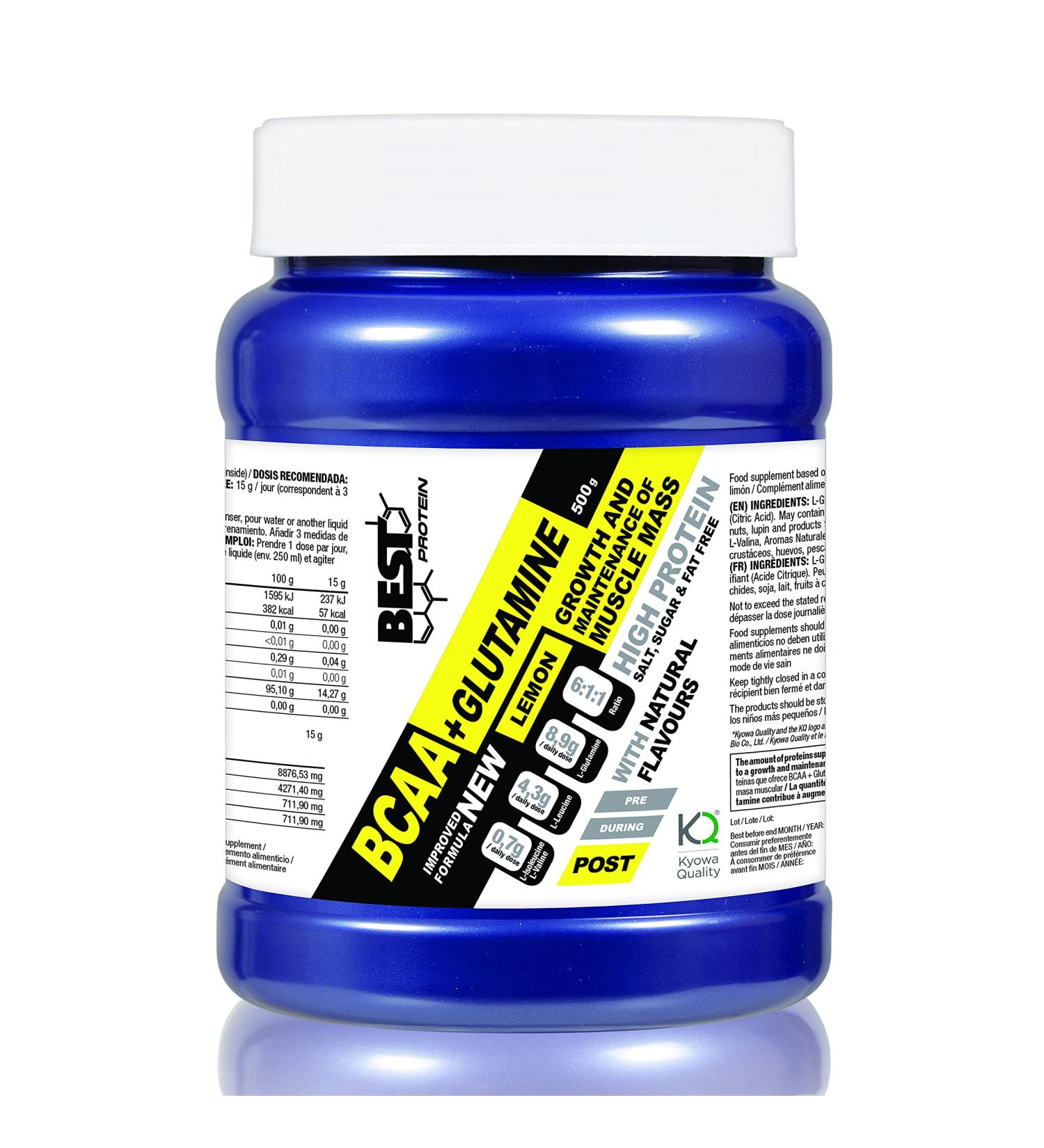 Best Protein Best Protein BCAA'S + Glutamine 6.1.1 Lemon - 500g