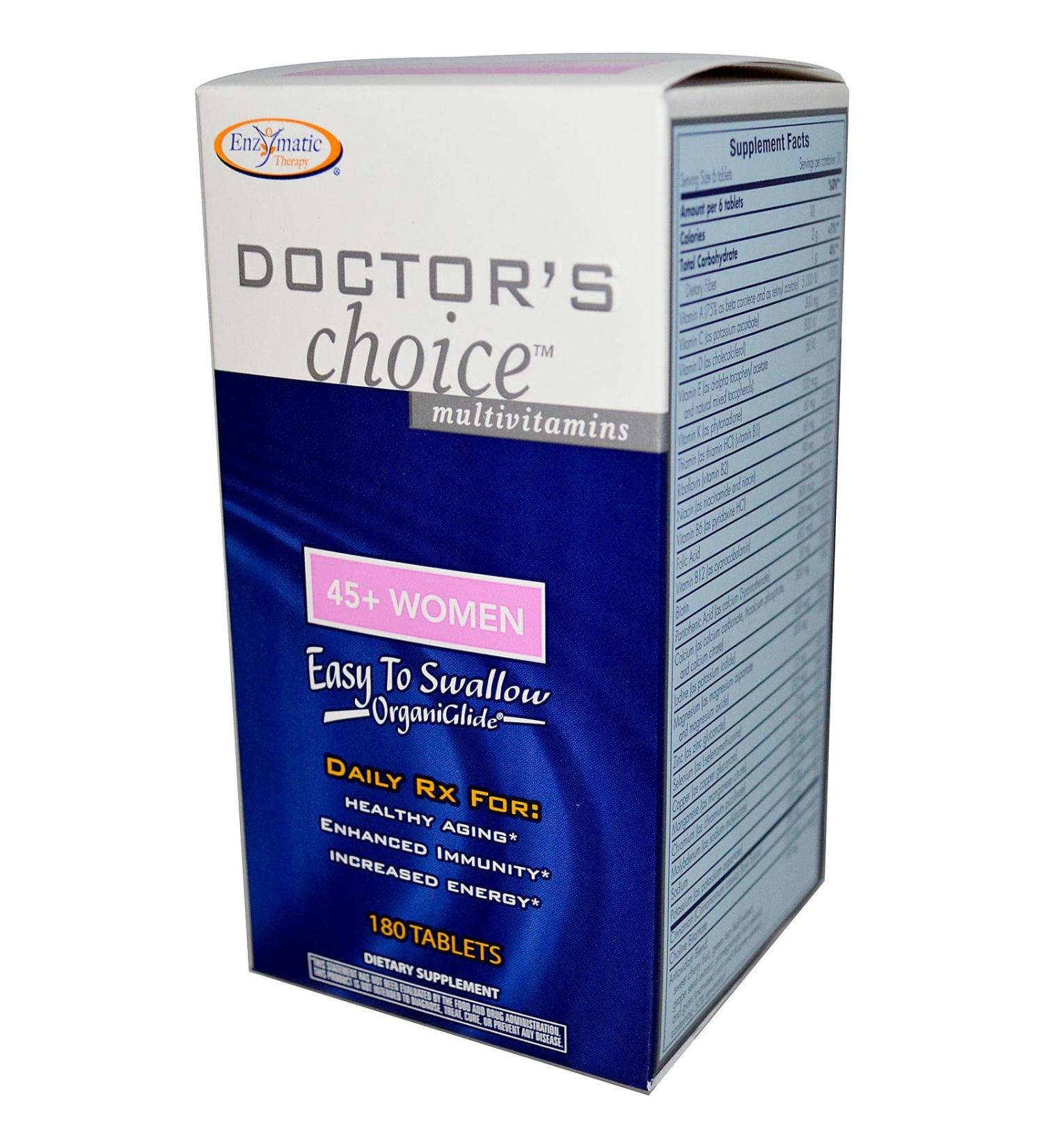 Enzymatic Therapy Doctor's Choice Multivitamins 45+ Women 180 Tablets