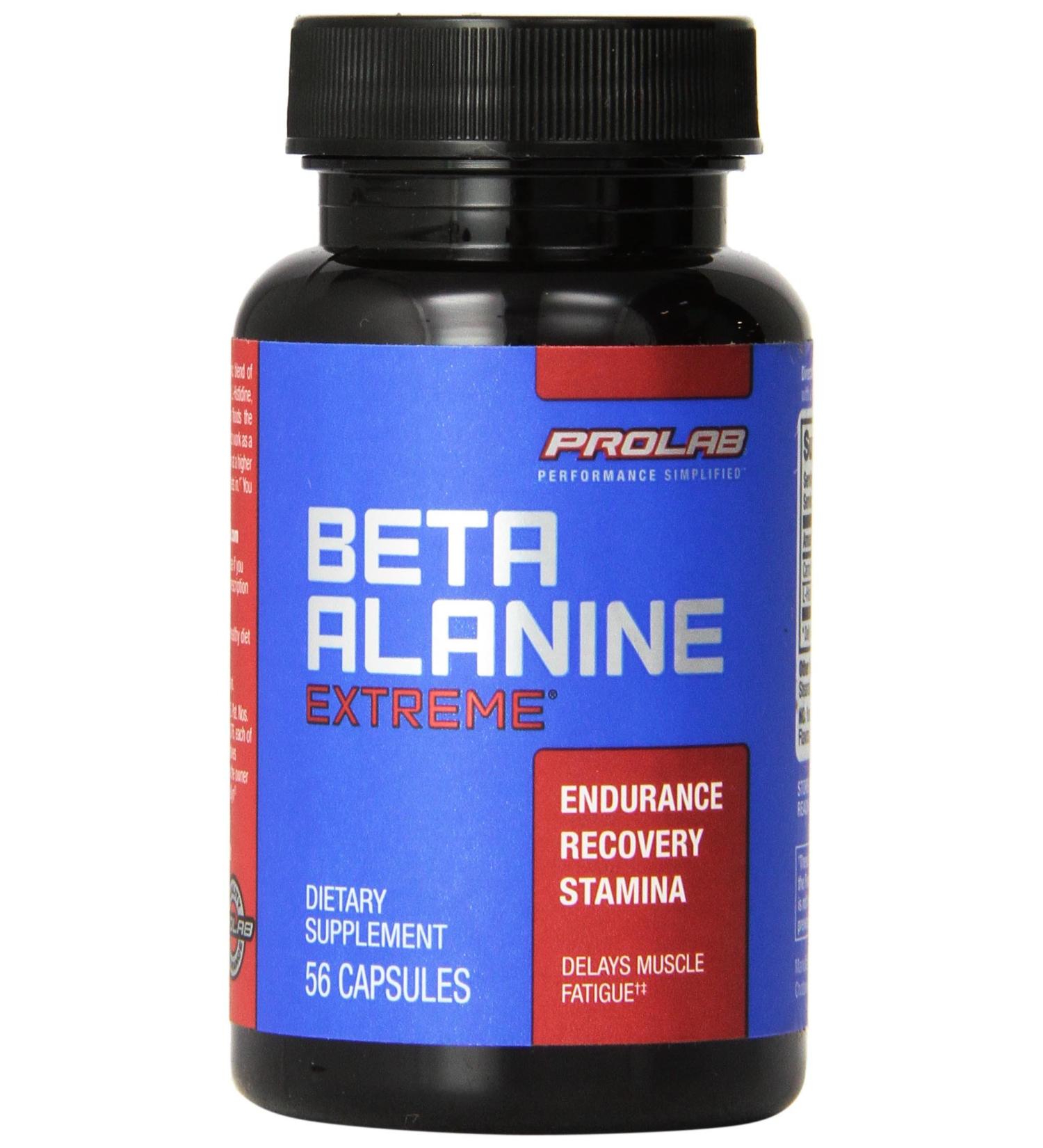 Prolab Beta Alanine Extreme Capsules with Histidine | 56-Count - Enhance Muscle Endurance & Recovery - Buy Online on GoSupps.com