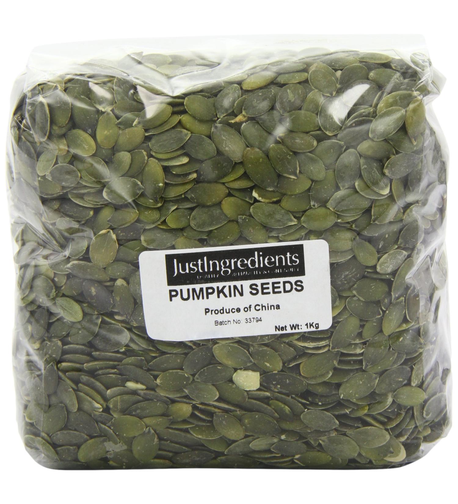 JustIngredients Essential Pumpkin Seeds 1 kg - Buy Online on GoSupps.com