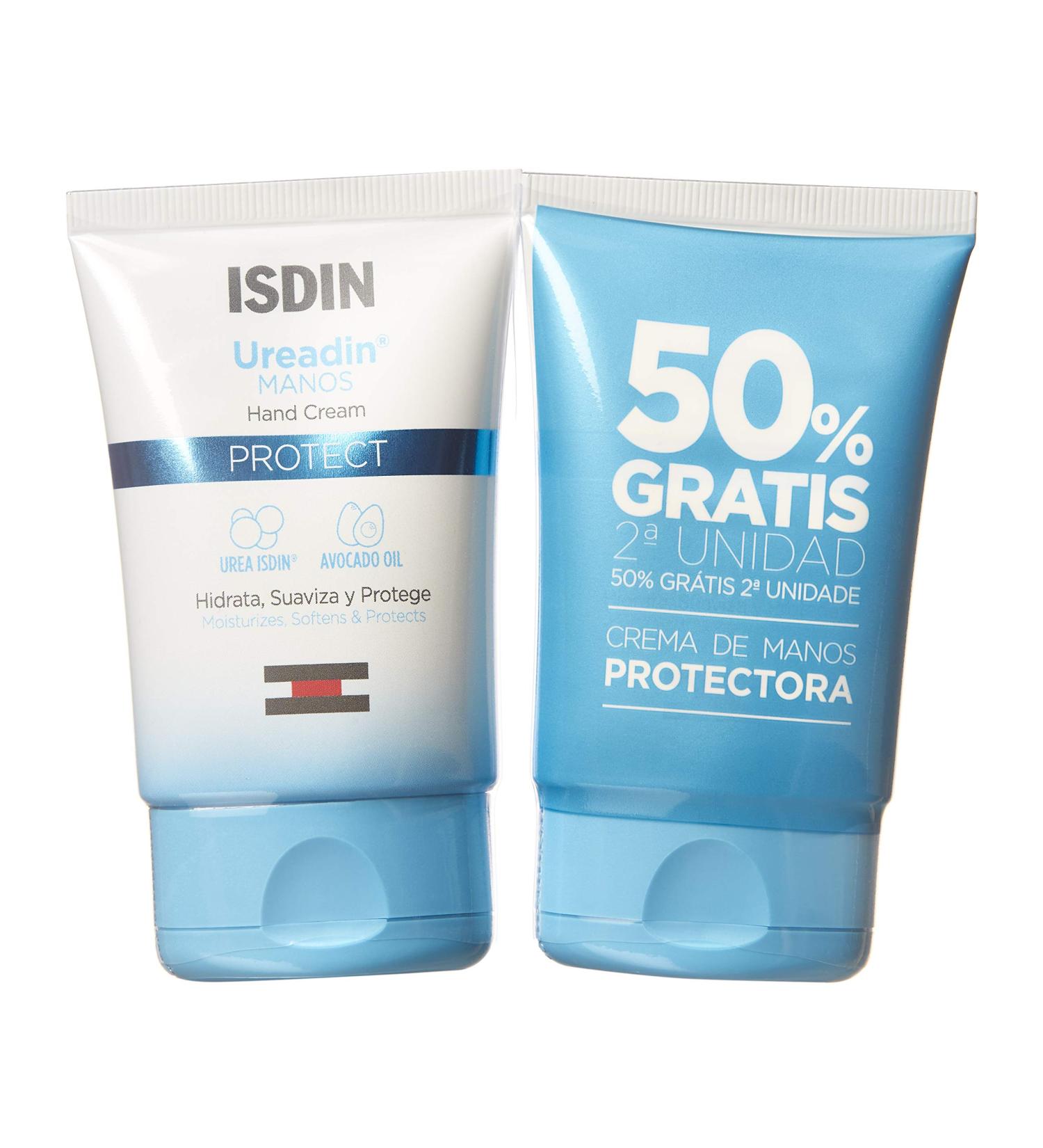 Ureadin Isdin Hand Cream - Pack of 2 (50ml + 50ml) | Hydrating Moisturizer for Soft Skin - Free International Shipping - Buy Online on GoSupps.com