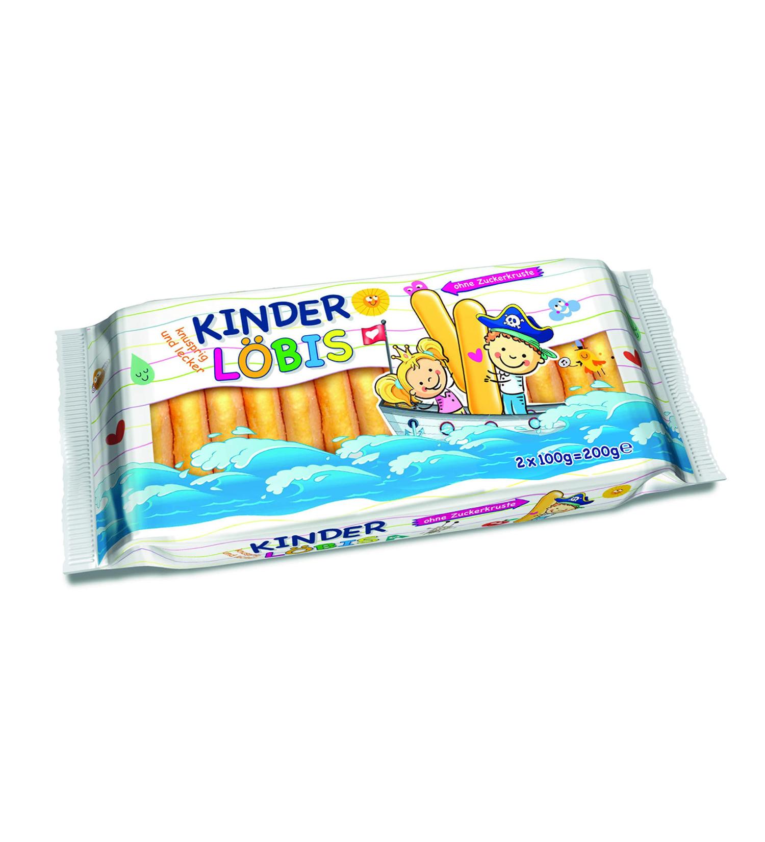 Kinder L bis ladyfingers without sugar crust delicious children's biscuits double pack 200g (2 x 100g)