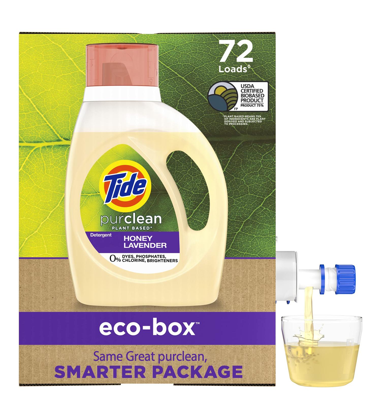 Tide Purclean Eco-Box Plant-Based Laundry Detergent - 72 Loads - Buy Online on GoSupps.com