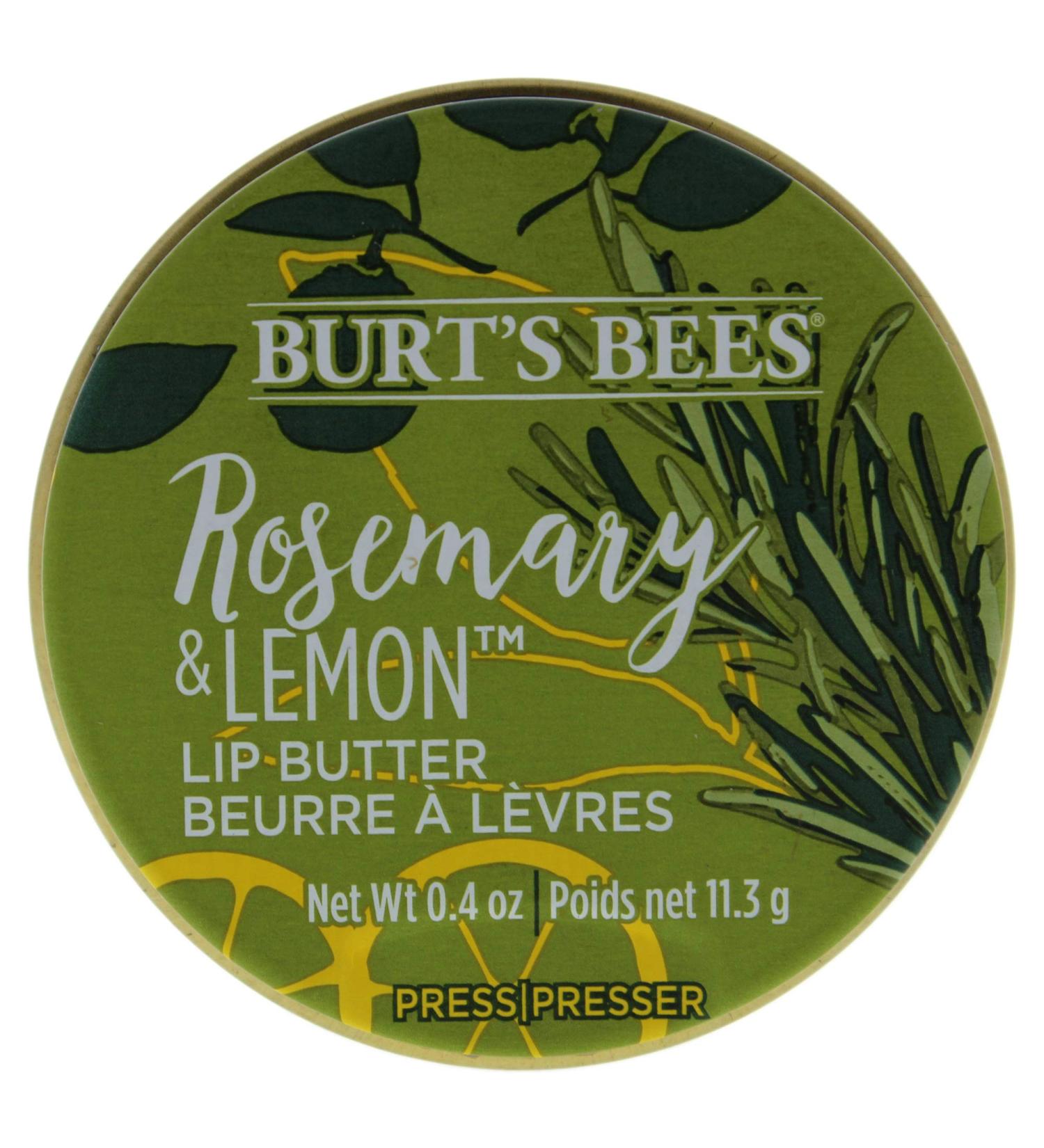 Burts Bees Rosemary and Lemon Lip Butter Unisex Lip Balm 0.4 oz