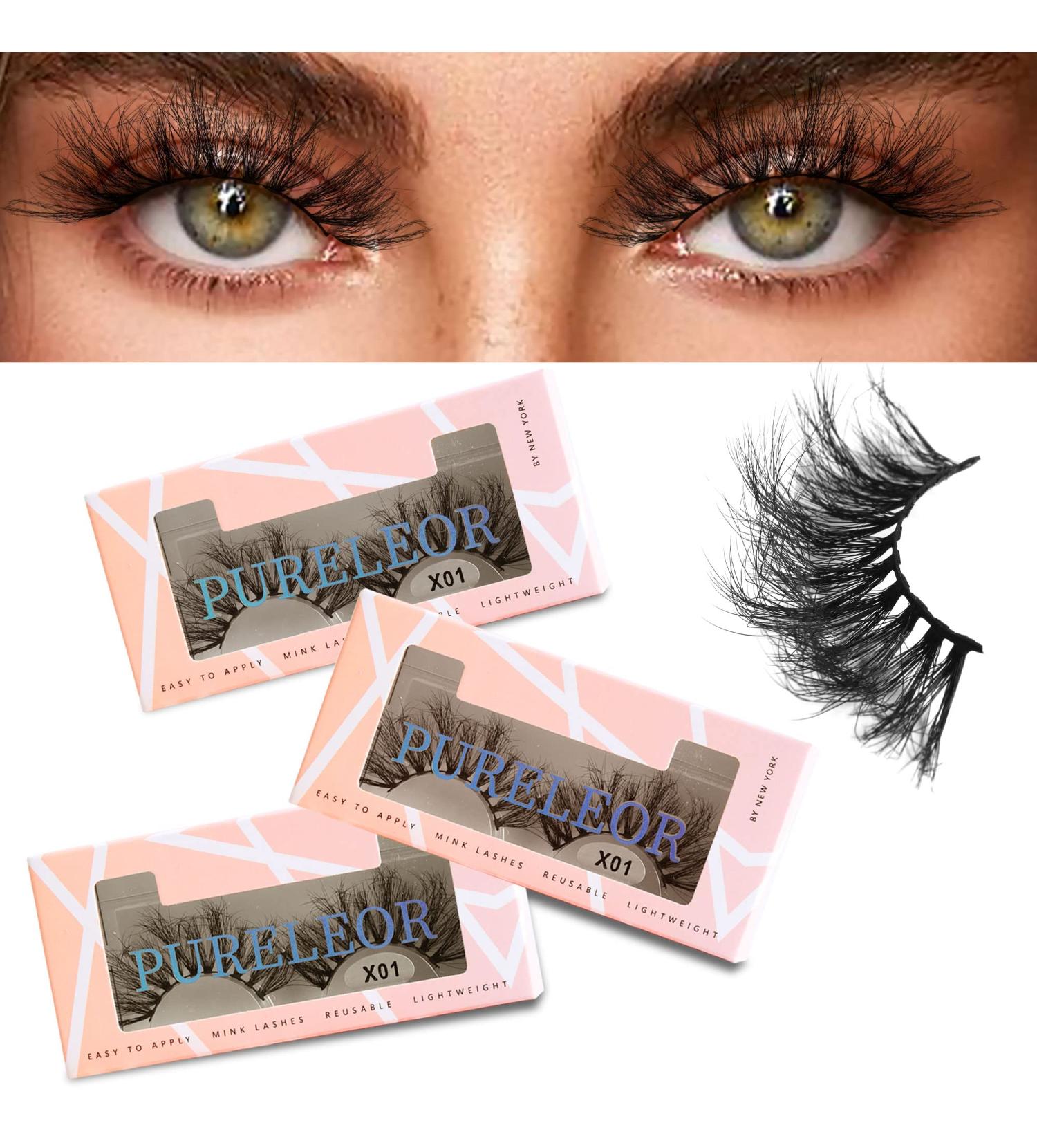 25mm 3D False Eyelashes - Handmade Dramatic Fluffy Lashes (3 Pairs) for Gorgeous Eyes | International Shipping - Buy Online on GoSupps.com