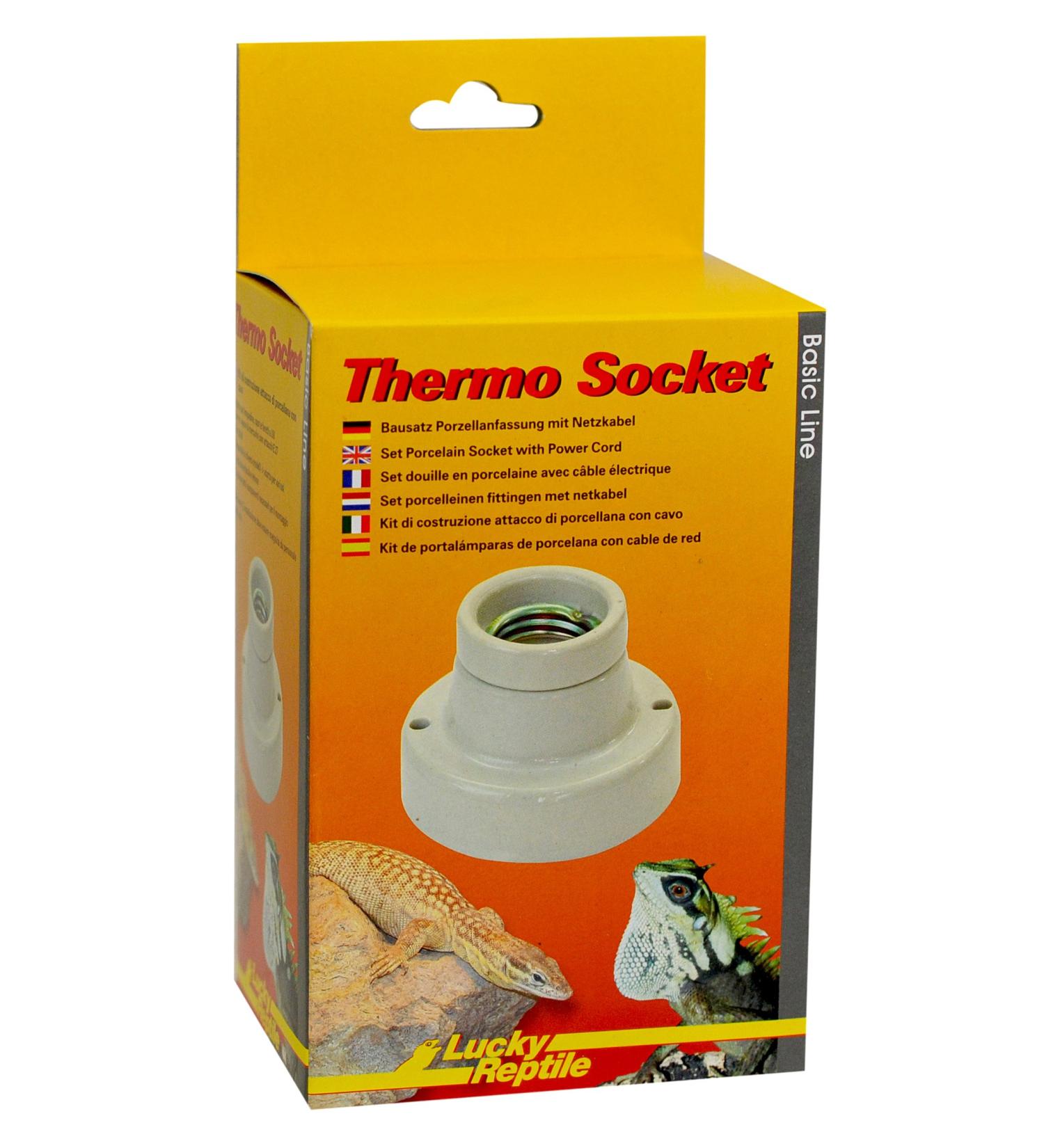 Buy Lucky Reptile Thermo Socket - Porcelain E27 Lamp with Power Cable - Compatible with 150W for Terrariums - Buy Online on GoSupps.com