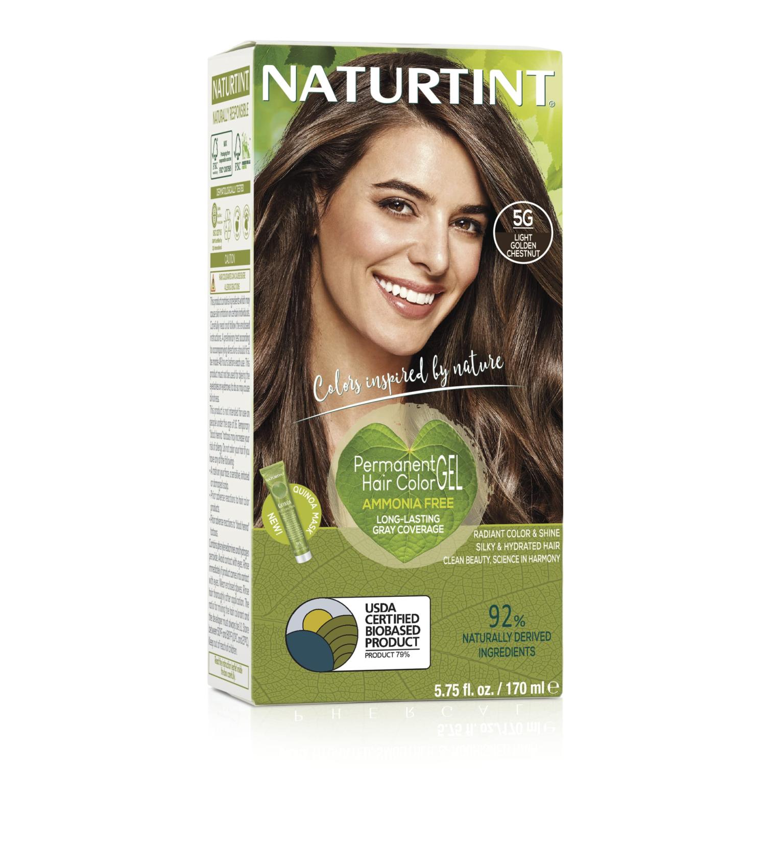Naturtint 5G Light Golden Chestnut Hair Color - Ammonia-Free, Vegan, Cruelty-Free | 100% Gray Coverage | Long-Lasting Results | 5.6 Fl Oz - Buy Online on GoSupps.com