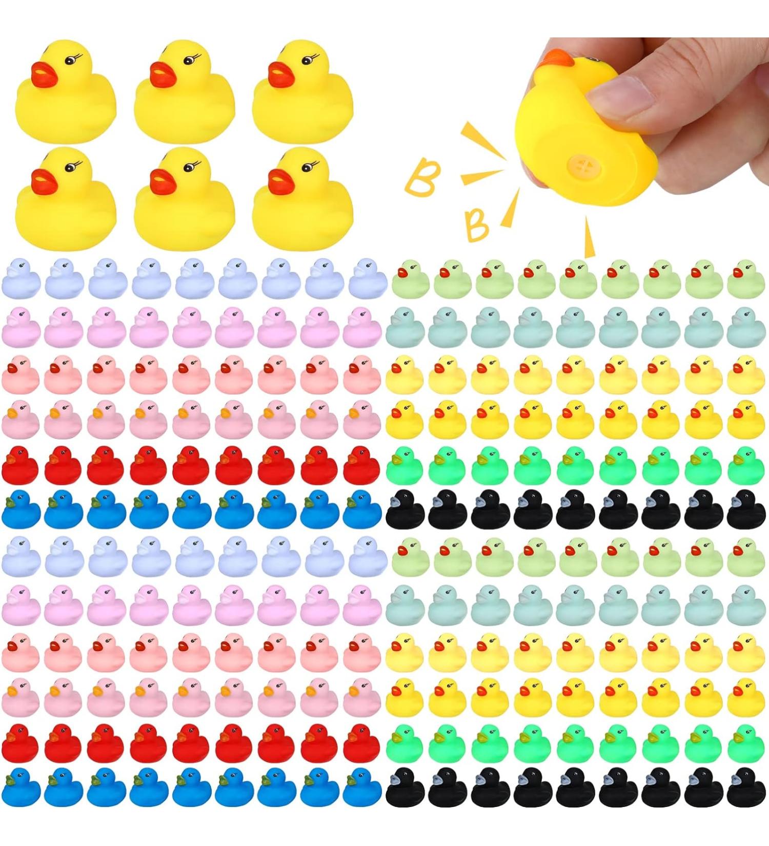 900-Piece Bulk Mini Colorful Duck Bath Toys Set for Baby Shower - Buy Online on GoSupps.com