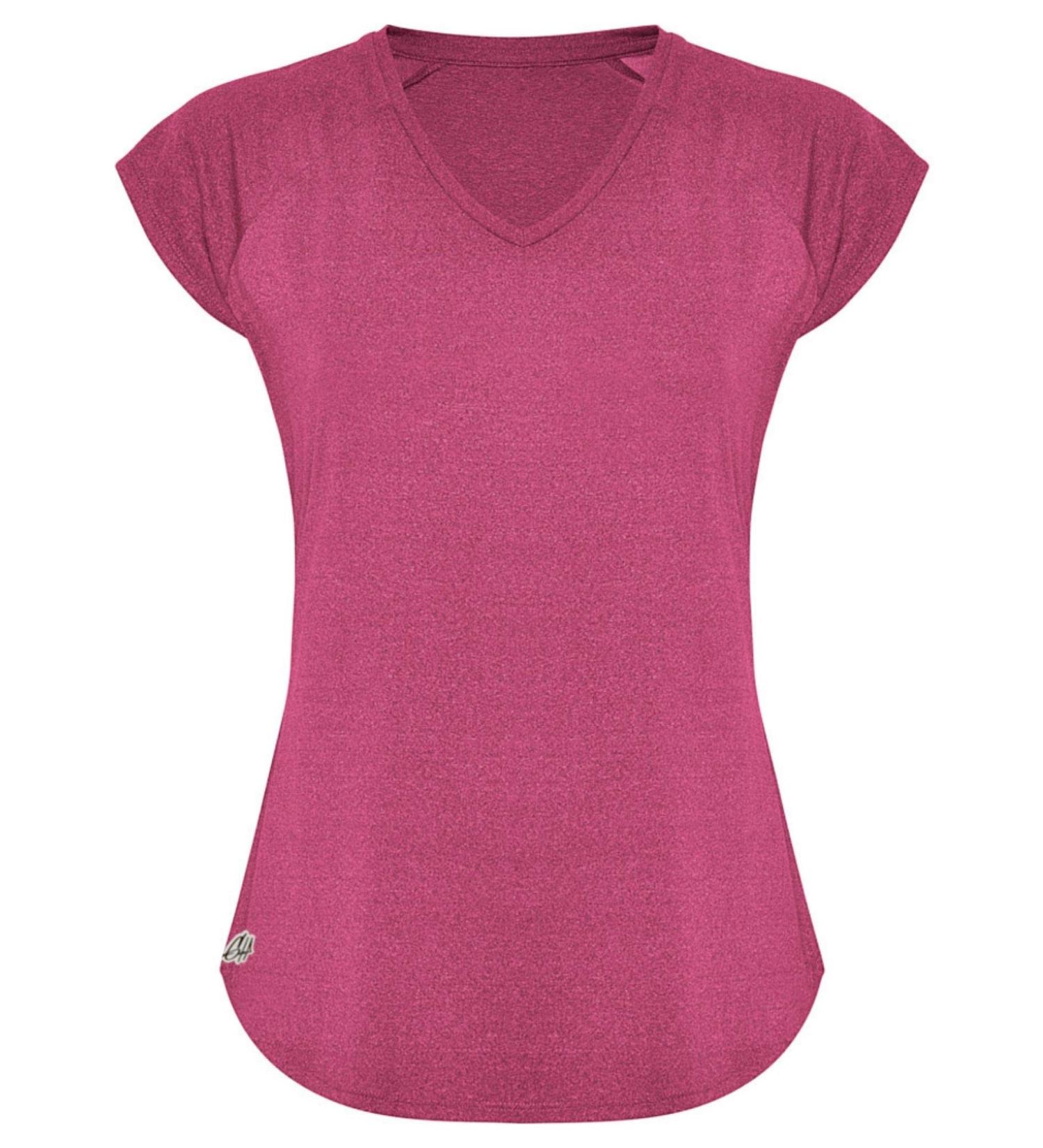 Buy GO HEAVY Women's Fitness Functional Sports T-Shirt - Pink Running Shirt for Optimal Performance | International Shipping Available - Buy Online on GoSupps.com