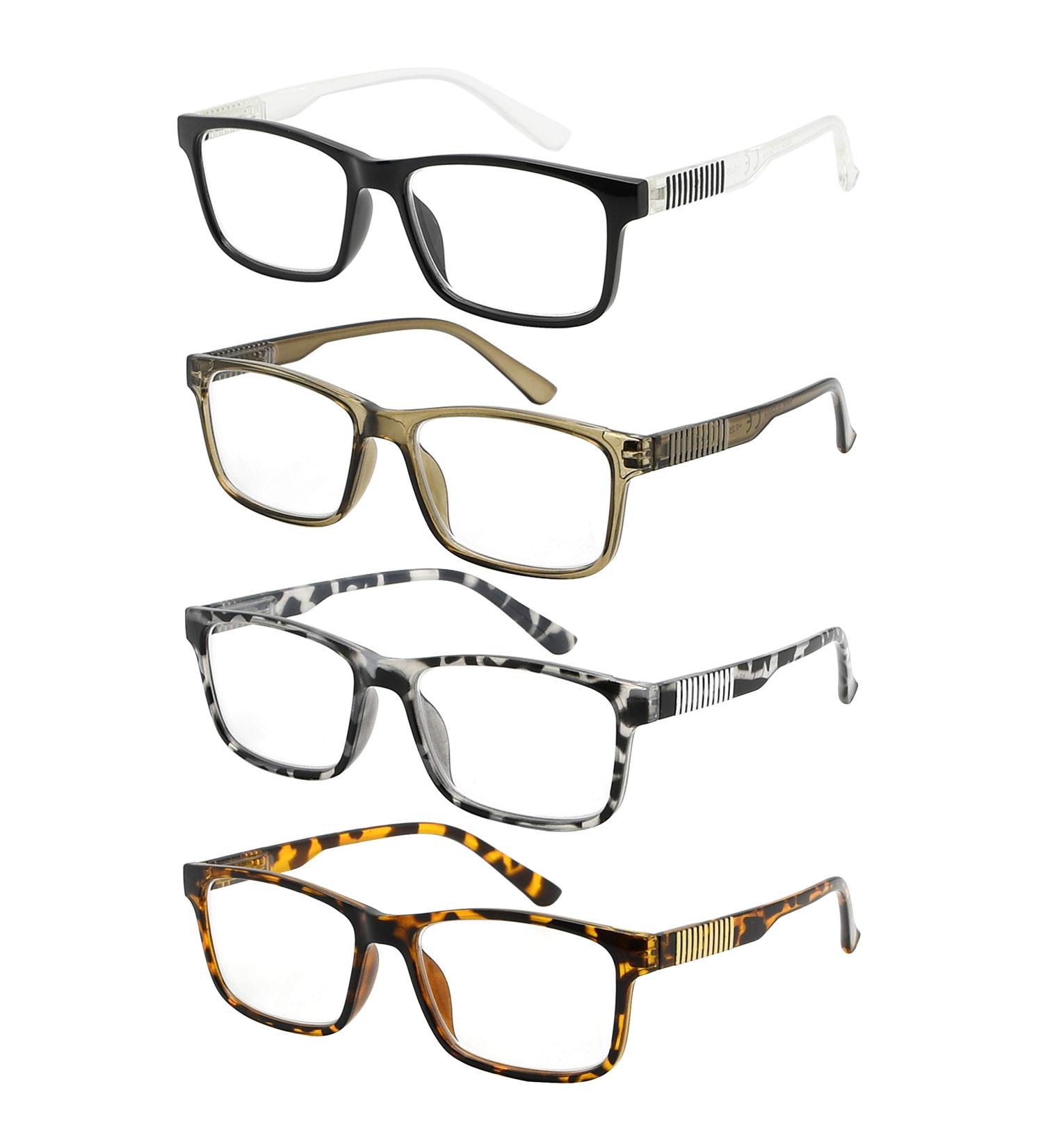 Eyekepper 4-Pack Reading Glasses for Men & Women | Stylish 2.0 Diopter Readers - International Shipping Available - Buy Online on GoSupps.com