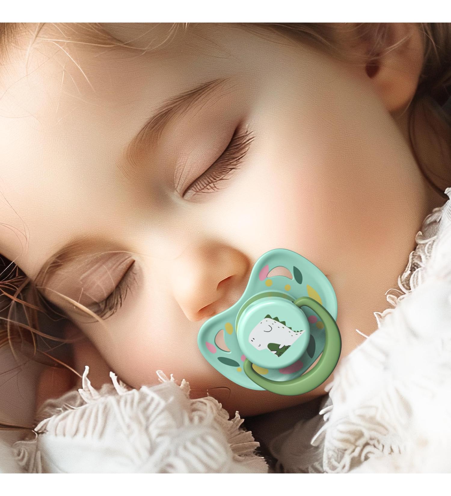 Buy Goard Silicone Pacifier for Babies 6-18 Months | Tooth-Friendly Dinosaur Design | Includes Replacement Nipple & Clips | Safe & Stylish for International Shipping - Buy Online on GoSupps.com