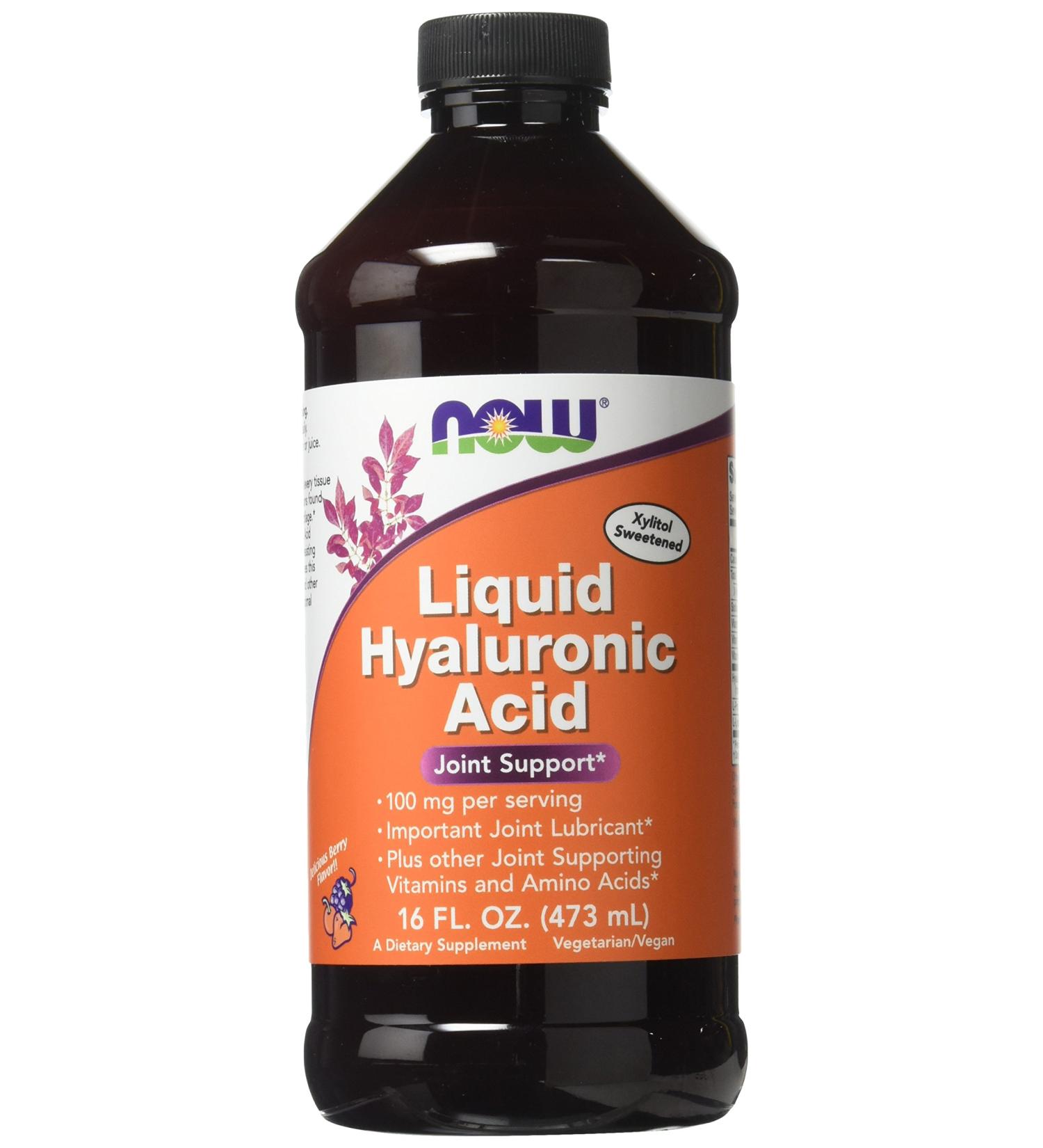 Now Foods Liquid Hyaluronic Acid 100mg - 16oz | Buy Online at [Your Company Name] - Buy Online on GoSupps.com