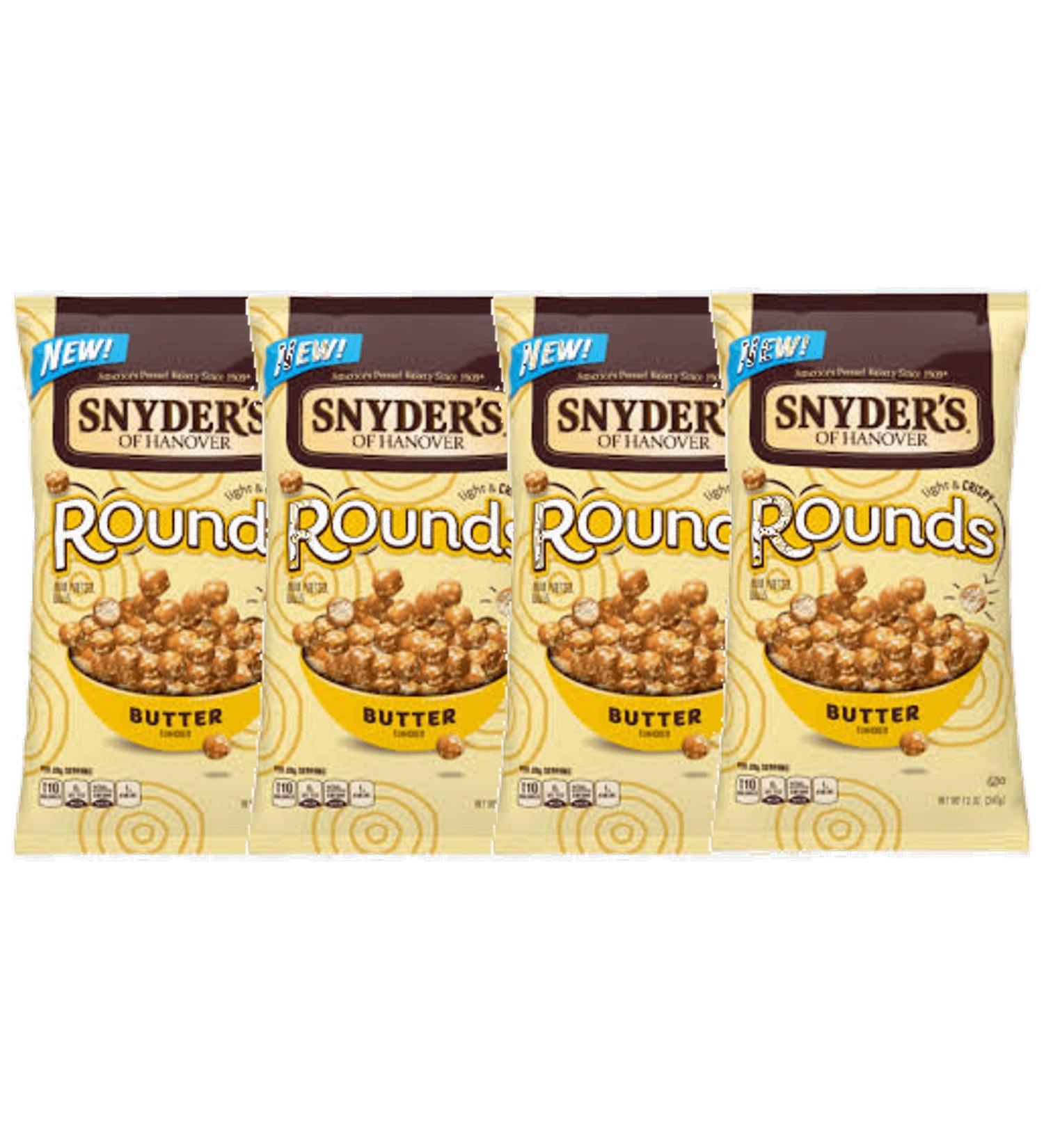 Snyder's of Hanover Mini Pretzel Rounds, Your Choice of Butter Flavored or Sea Salt (Butter Flavored)