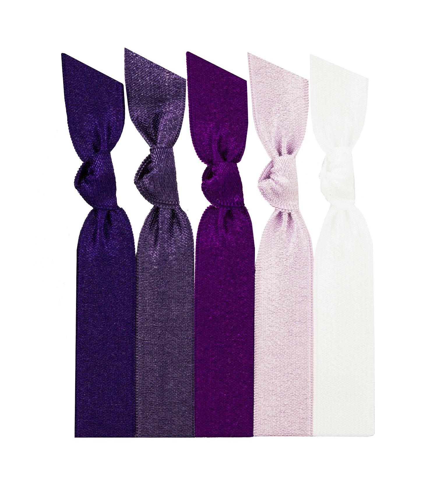 Emi-Jay Hair Tie Collection Purple Ombre 5 Count