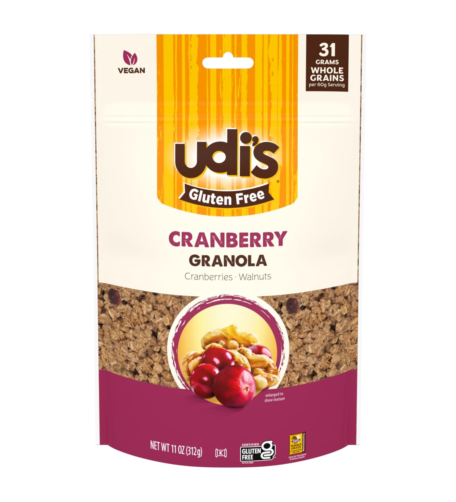 Udi's Granola sans gluten canneberge 340 g (12 oz) - Buy Online on GoSupps.com