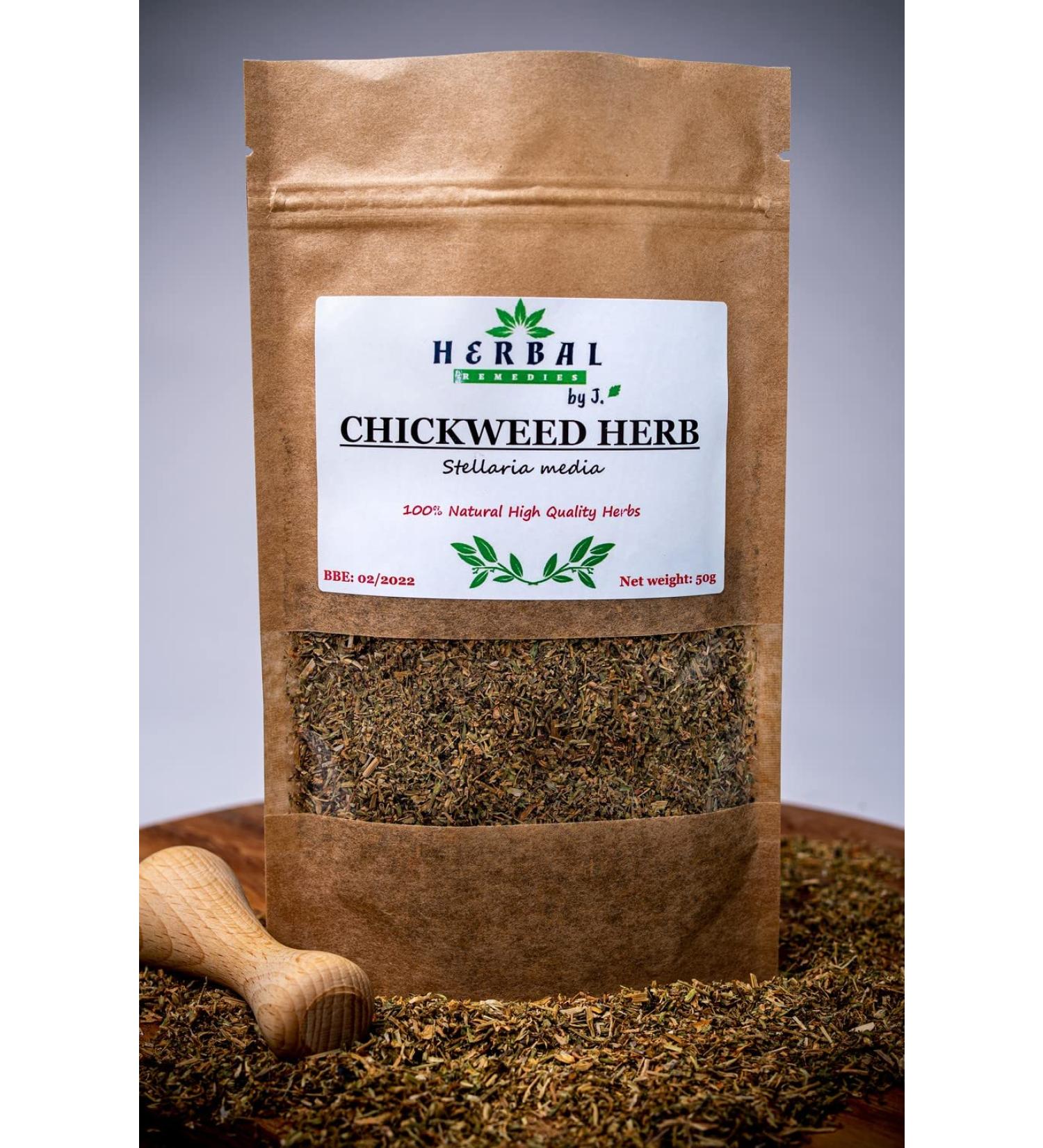 Chickweed Tea Loose Cut Dried Herb - Stellaria media - Herbal Remedies by J. - Gwiazdnica - Buy Online on GoSupps.com