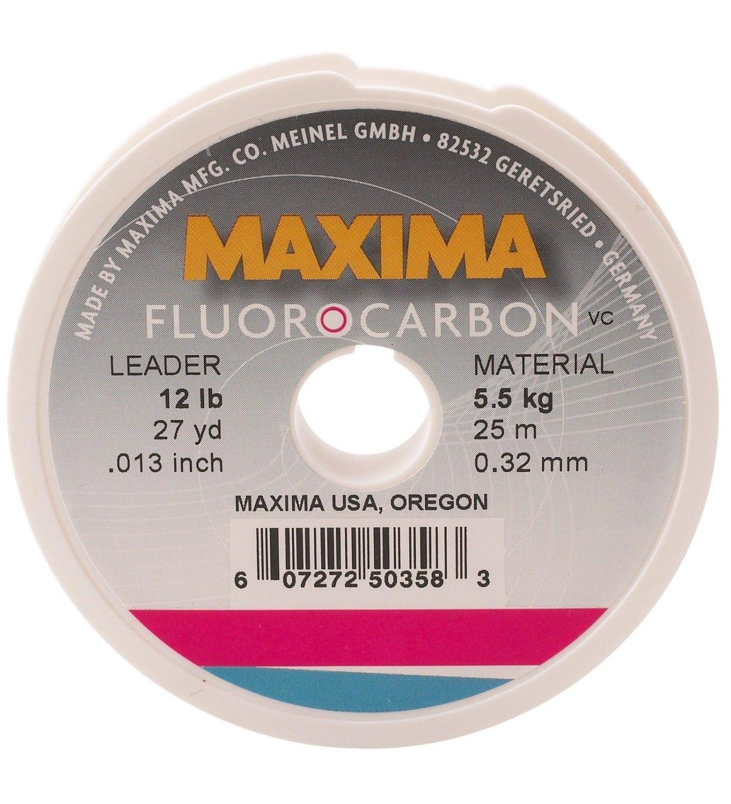 Maxima Fishing Line Leader Wheel, Fluorocarbon Fluorocarbon, 10-pound, 27-yard