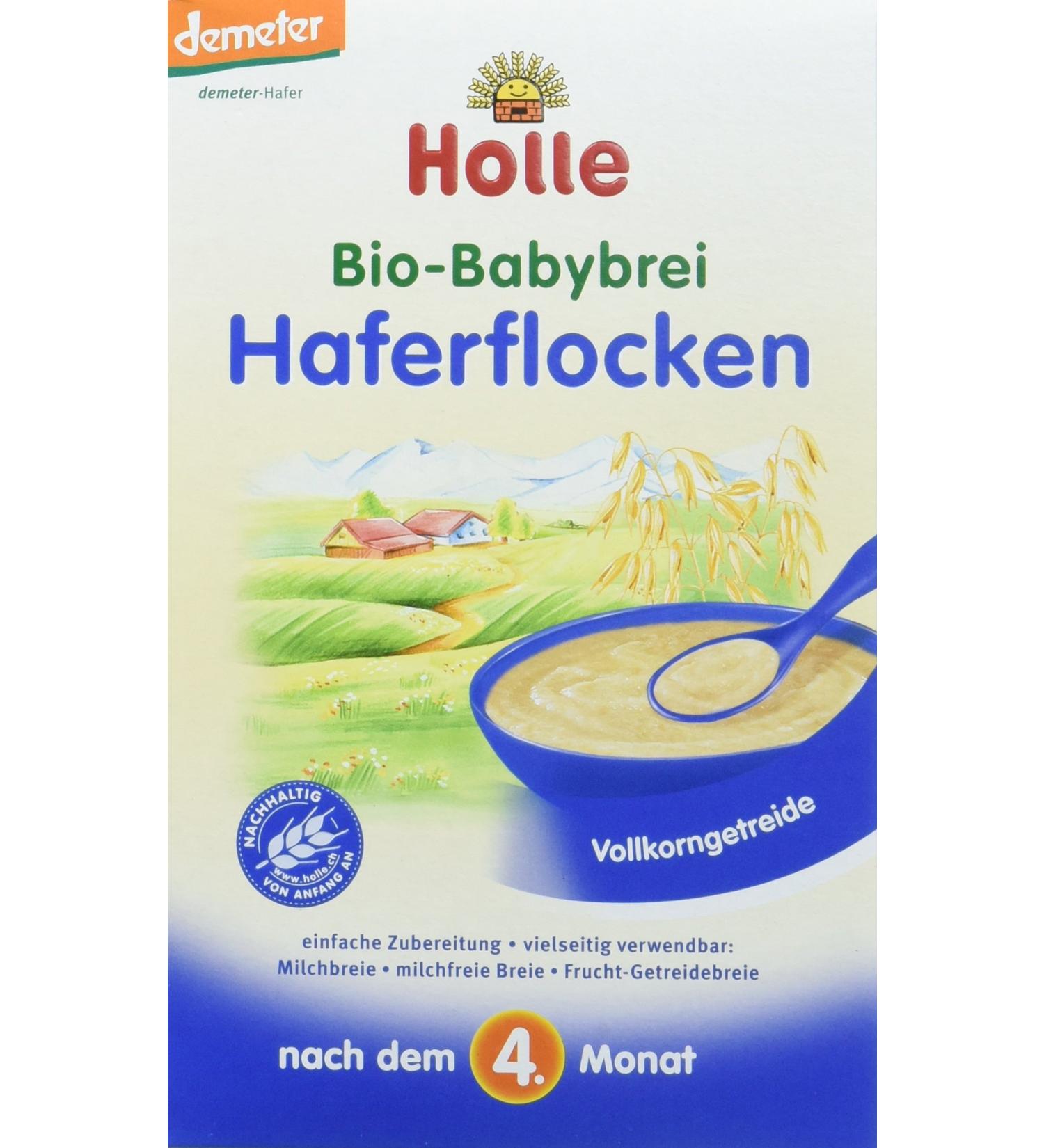 Holle Organic Baby Porridge Oatmeal - Pack of 3 (3 x 250g) | International Shipping Available - Buy Online on GoSupps.com