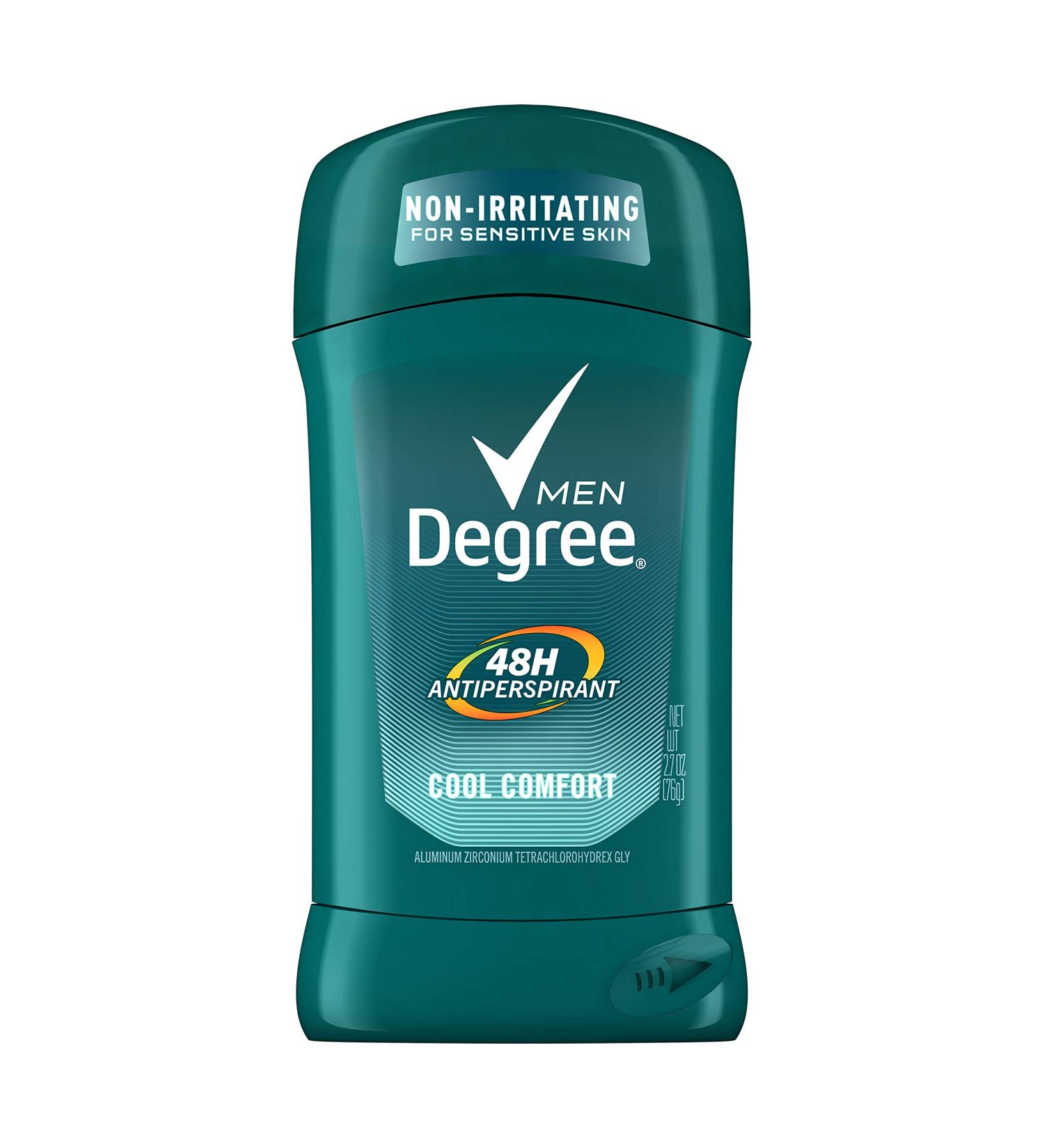 Degree Men Original Antiperspirant Deodorant for Sensitive Skin - Cool Comfort 2.7 oz | Long-lasting Protection - Buy Online on GoSupps.com
