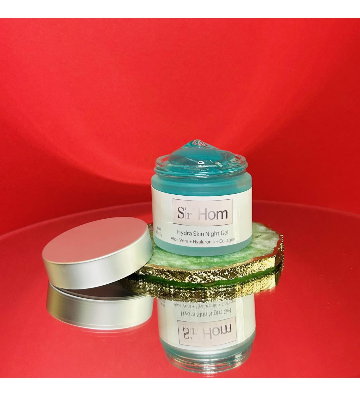 Siri Hom Hydra Skin Night Gel Aloe Vera with Hyaluronic Acid and Collagen Hydrating Face Moisturizer - Buy Online on GoSupps.com