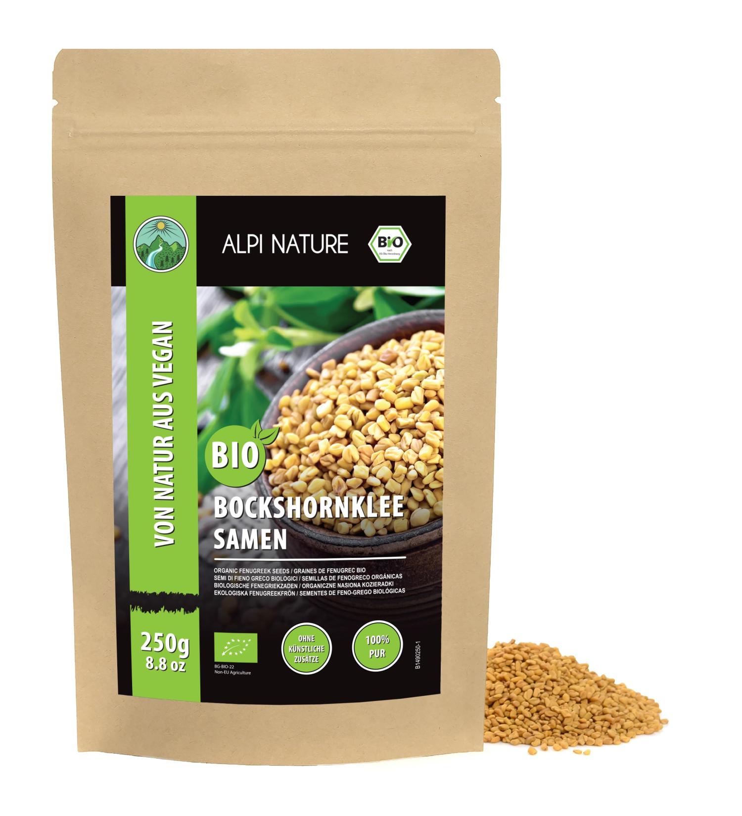  Alpi Nature Alpi Nature Organic Fenugreek Seeds 250g Organic Whole Fenugreek Seeds for Cooking - Buy Online on GoSupps.com