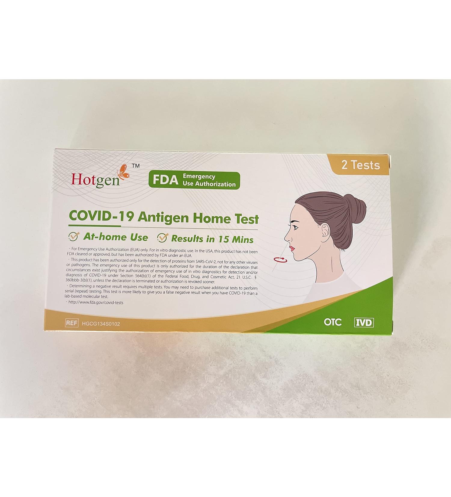 Hotgen COVID-19 Antigen Home Test Kit - 2 Tests in 1 Pack - Buy Online on GoSupps.com