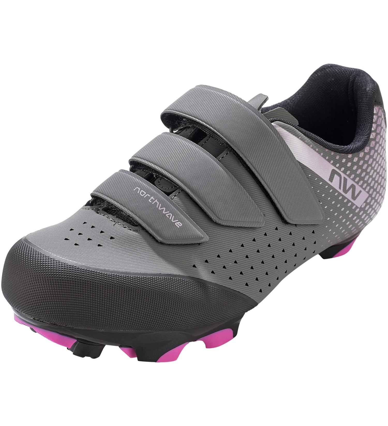 Northwave Origin 2 Women's MTB Bike Shoes - Grey/Purple | 2023 | Size 43 EU | Anthra Metal Fuchsia - International Shipping Available - Buy Online on GoSupps.com