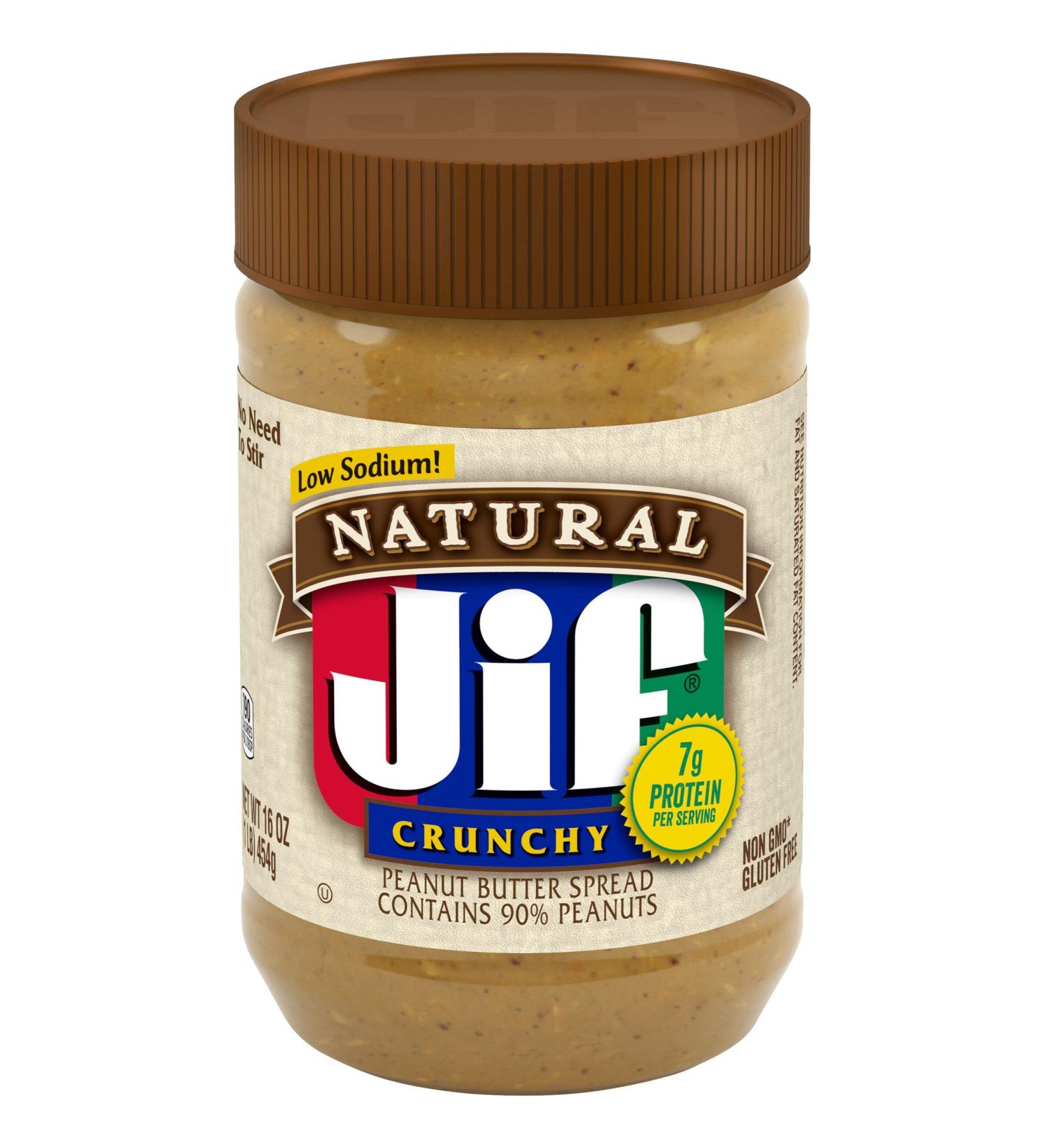 Jif Natural Crunchy Peanut Butter Spread 16 oz - Buy Online on GoSupps.com