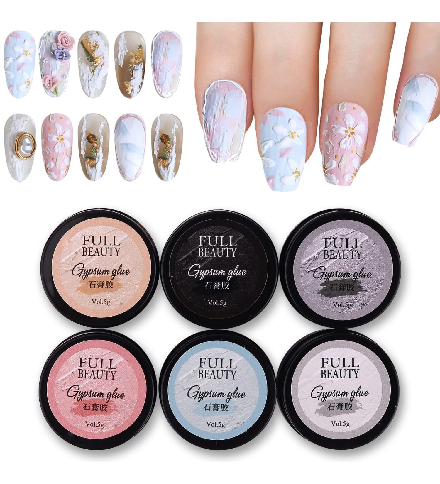 TOROKOM 6 Pack Nail Gypsum Gel - 3D Carving Gel for Nail Art Sculptures - Buy Online on GoSupps.com