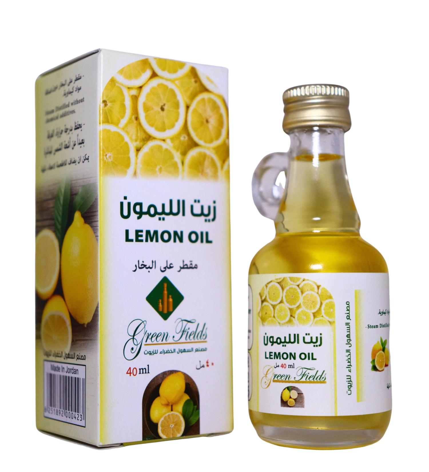 Green Fields Lemon & Sesame Oil Blend - Ready-to-Use Cold Pressed & Distilled - Buy Online on GoSupps.com
