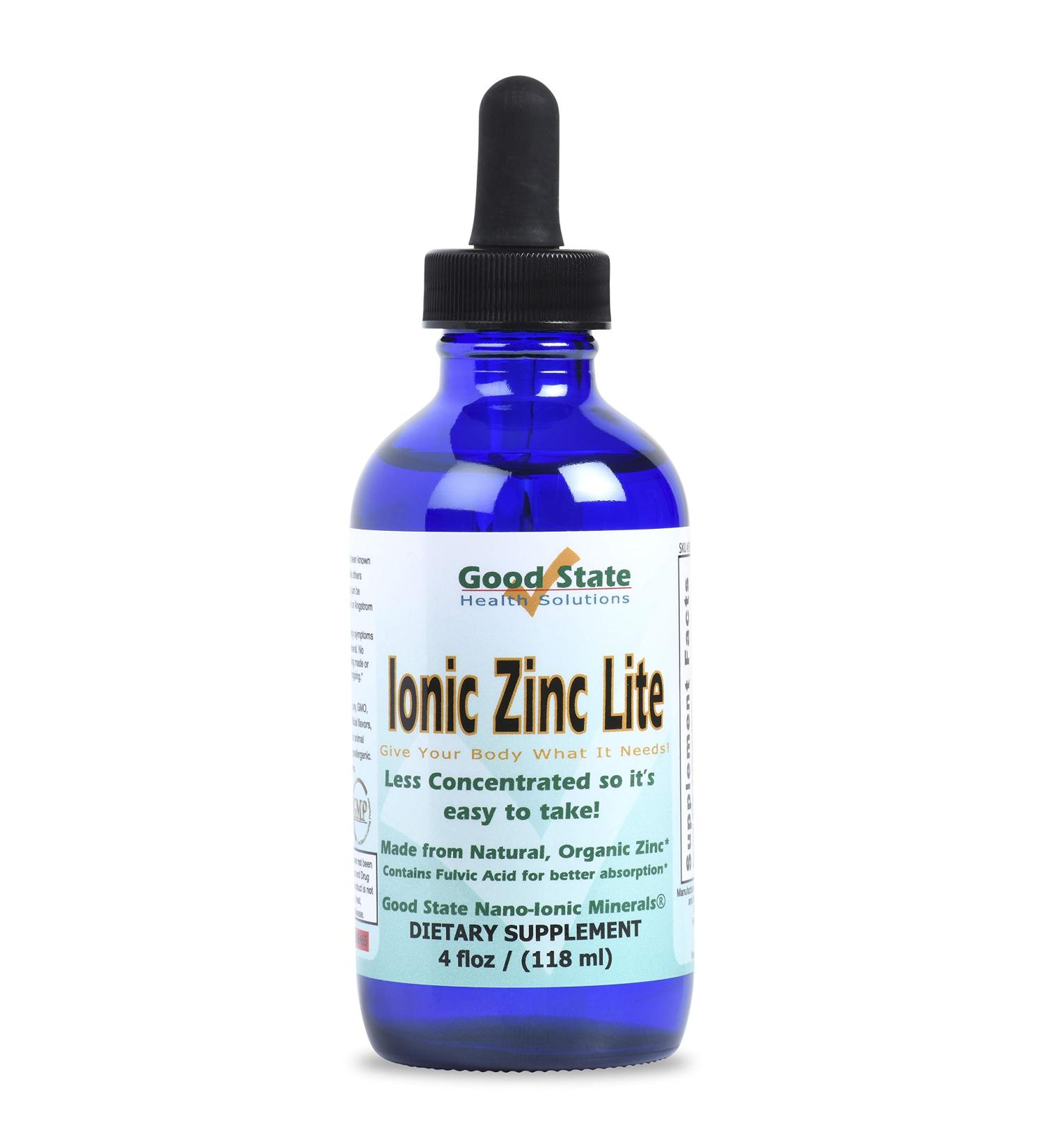Good State Liquid Ionic Zinc Lite Supplement 397 4 fl oz 1 Count - Buy Online on GoSupps.com