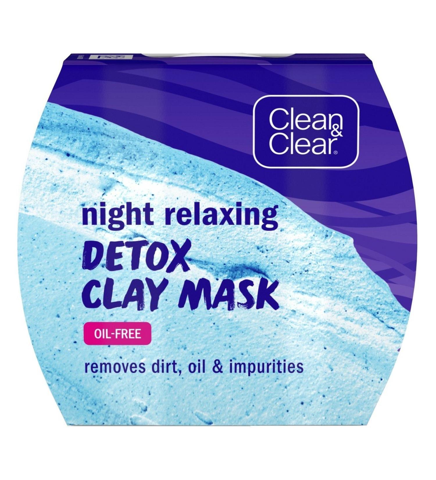 Clean & Clear Night Relaxing Detox Clay Mask 1.7 Ounce