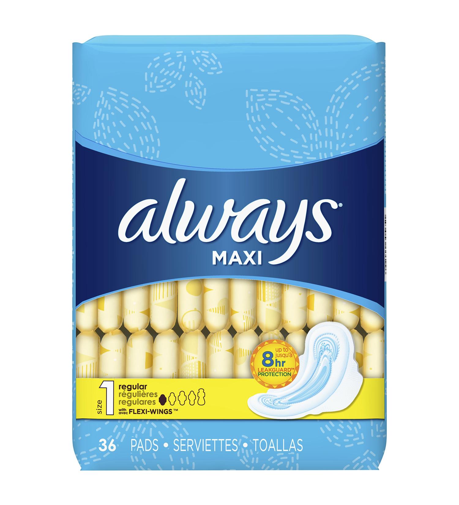 Always Regular Maxi Pads with Wings - Unscented | Absorbent Protection - Buy Online on GoSupps.com