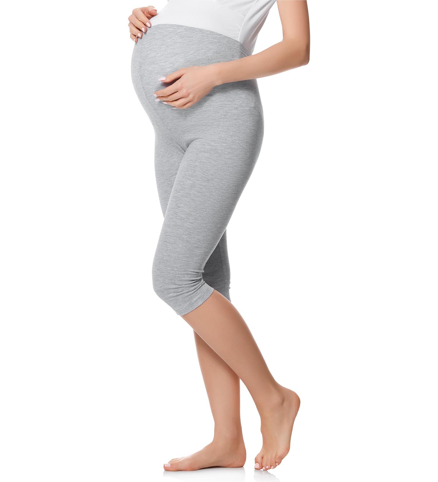 Be Mammy Women's Maternity 3/4 Leggings - Size L Melange | BE20-229 - Buy Online on GoSupps.com
