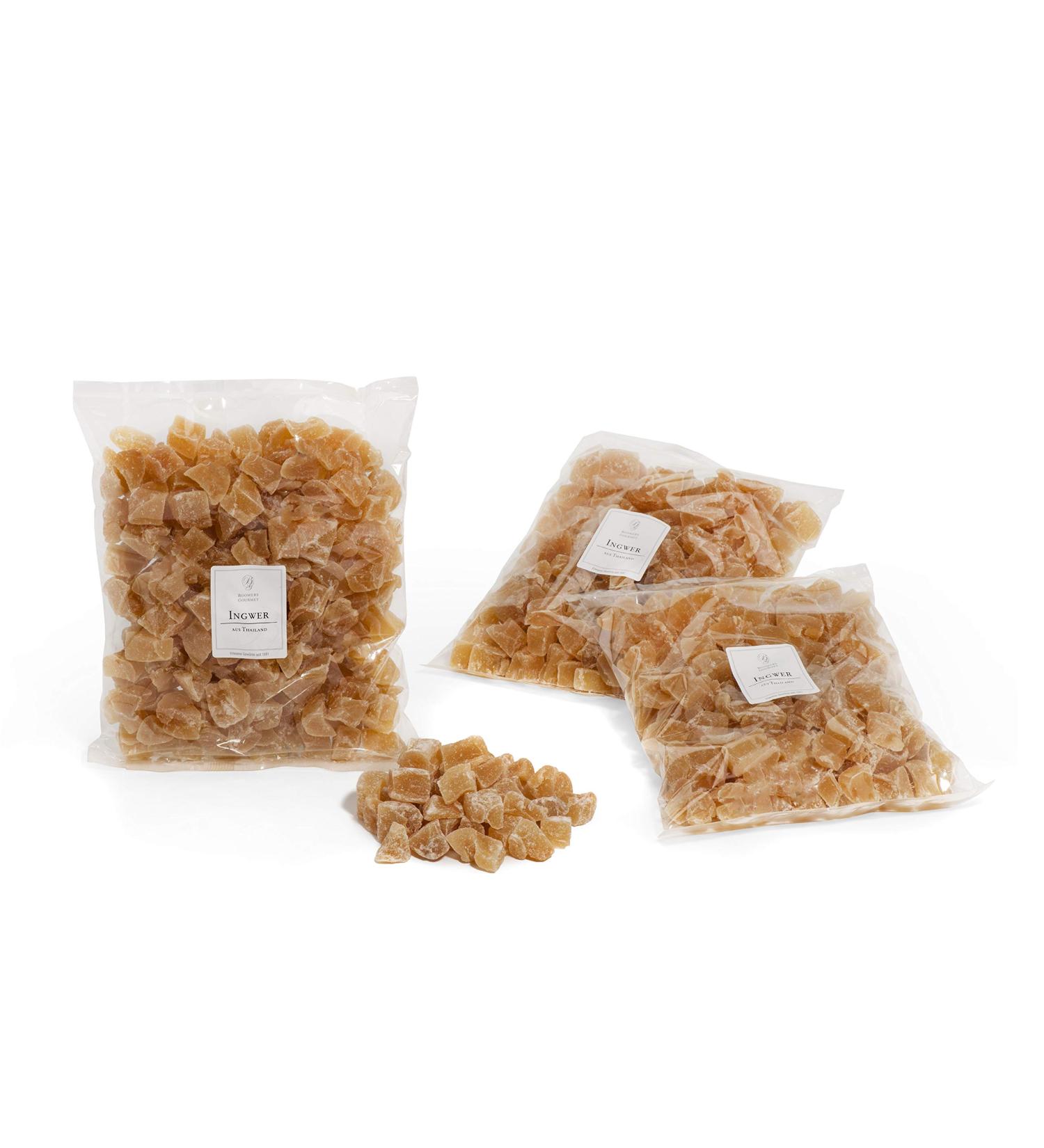 Boomers Gourmet - Candied ginger lightly sweetened - 3 x 1 kg - 3000 g