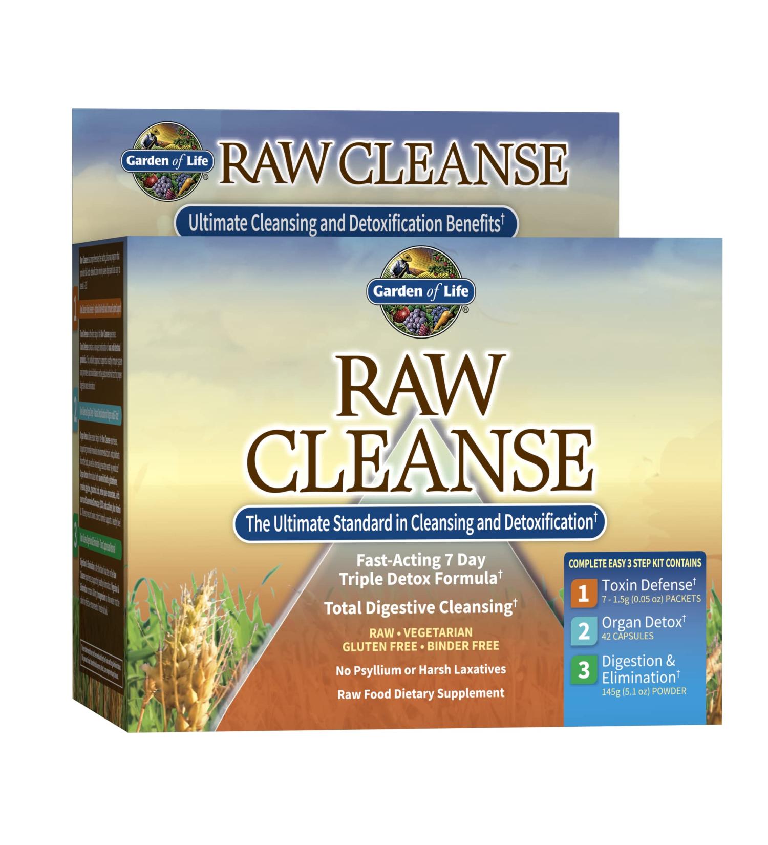 Garden of Life RAW Cleanse 3-Step Detox Program - Ultimate Cleansing Kit - Buy Online on GoSupps.com