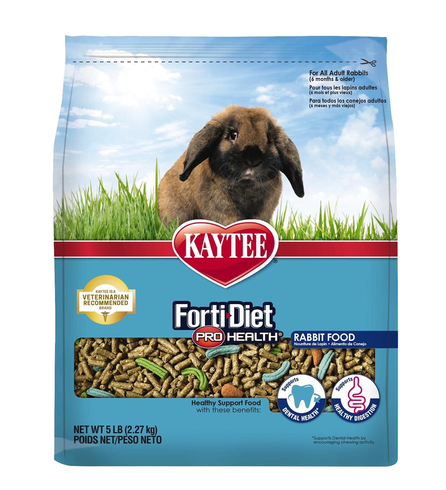 Kaytee Forti-Diet Pro Health Adult Rabbit Food - 5 lb Bag | Premium Nutrition for Rabbits - Buy Online on GoSupps.com