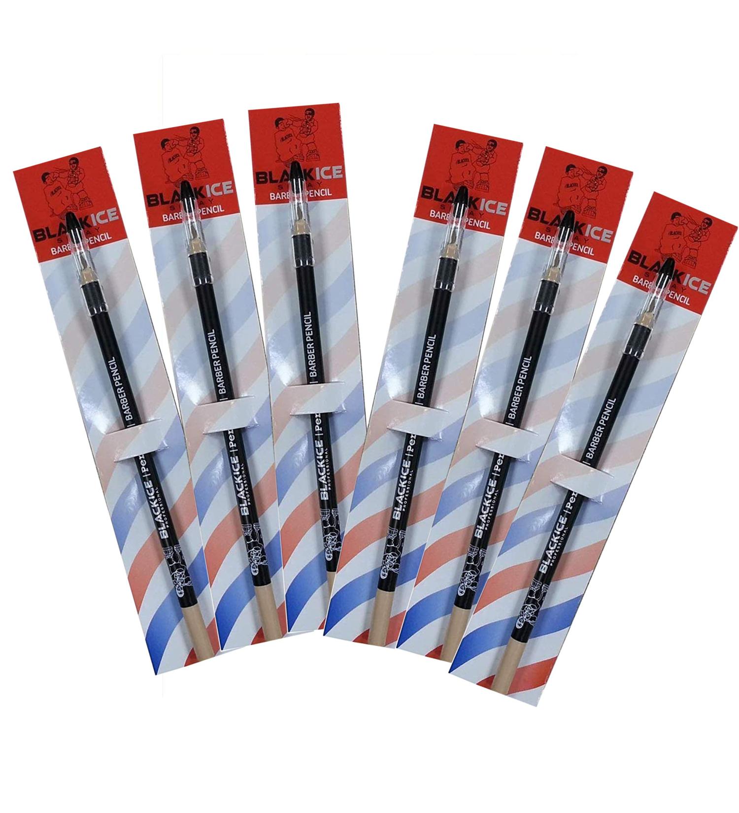 Black Ice Spray Barber Pencil (Tan) - 6 Pack for Beard Mustache & Eyebrow Arches - Perfect Tool for Filling Gaps - Buy Online on GoSupps.com