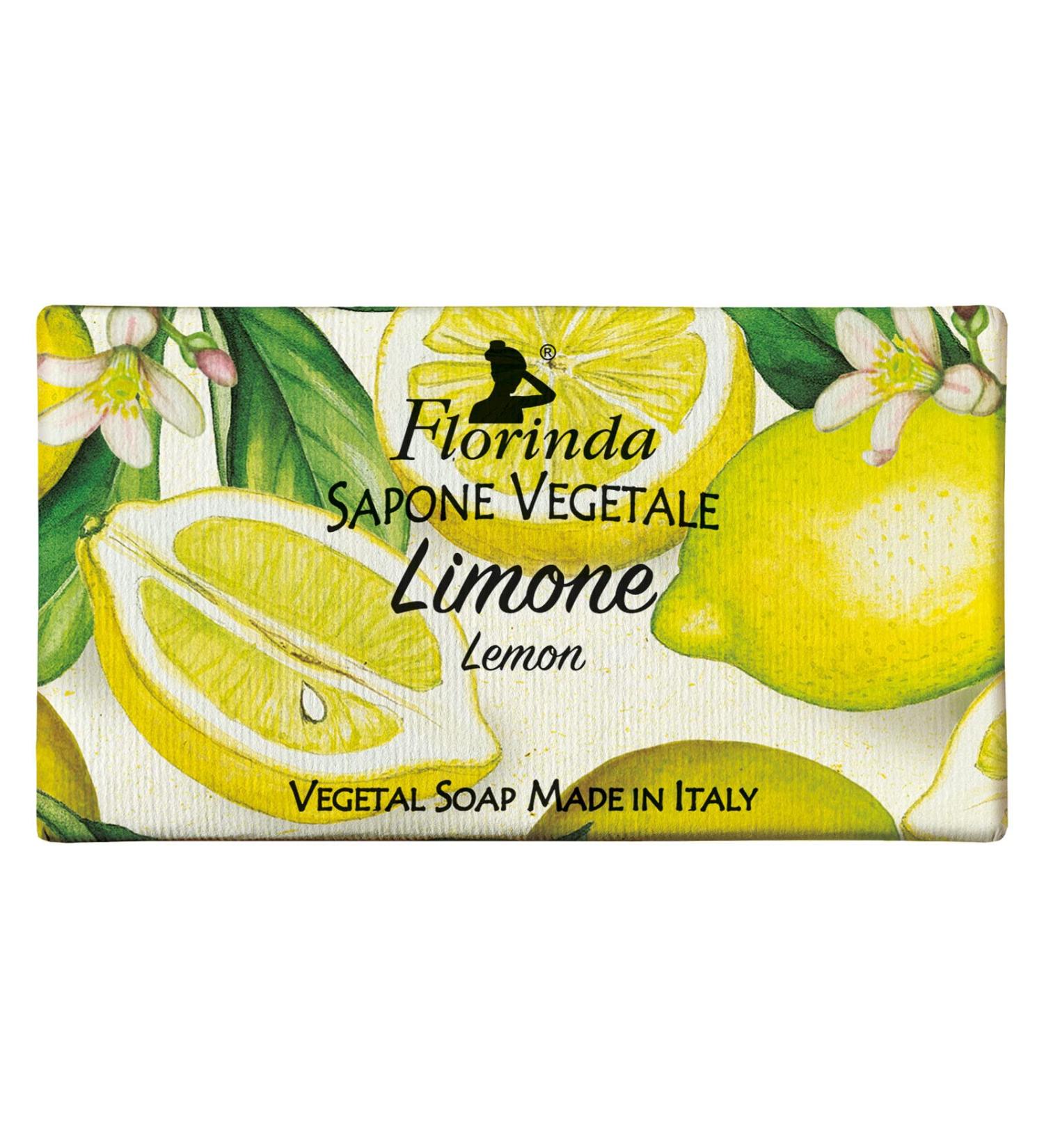 Florinda Flowers & Fruits Lemon Vegetal Soap Bar 200 g 7 Oz