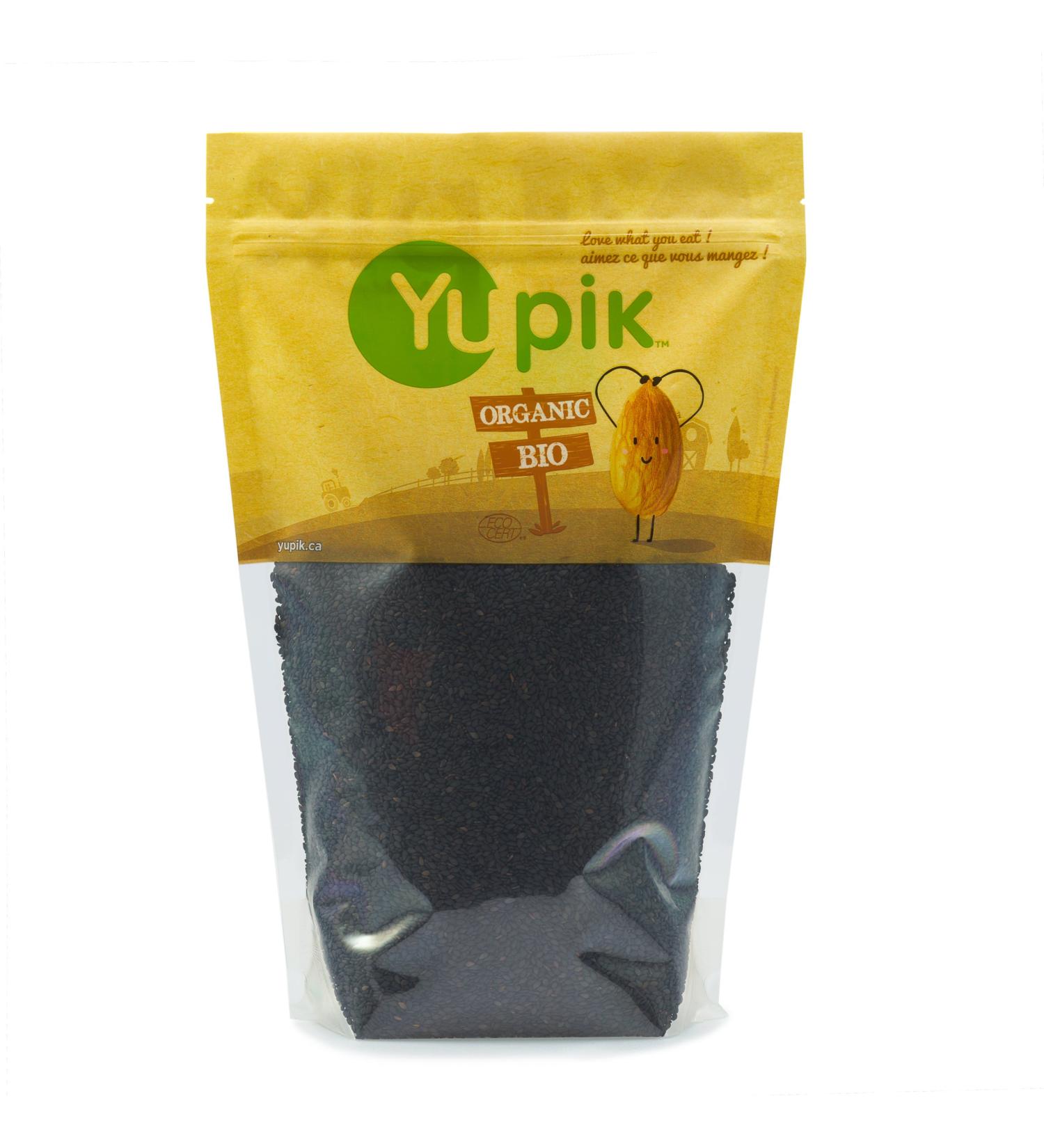 Yupik Organic Black Sesame Seeds 2.2 lb - Non-GMO, Vegan, and Gluten-Free - Buy Online on GoSupps.com