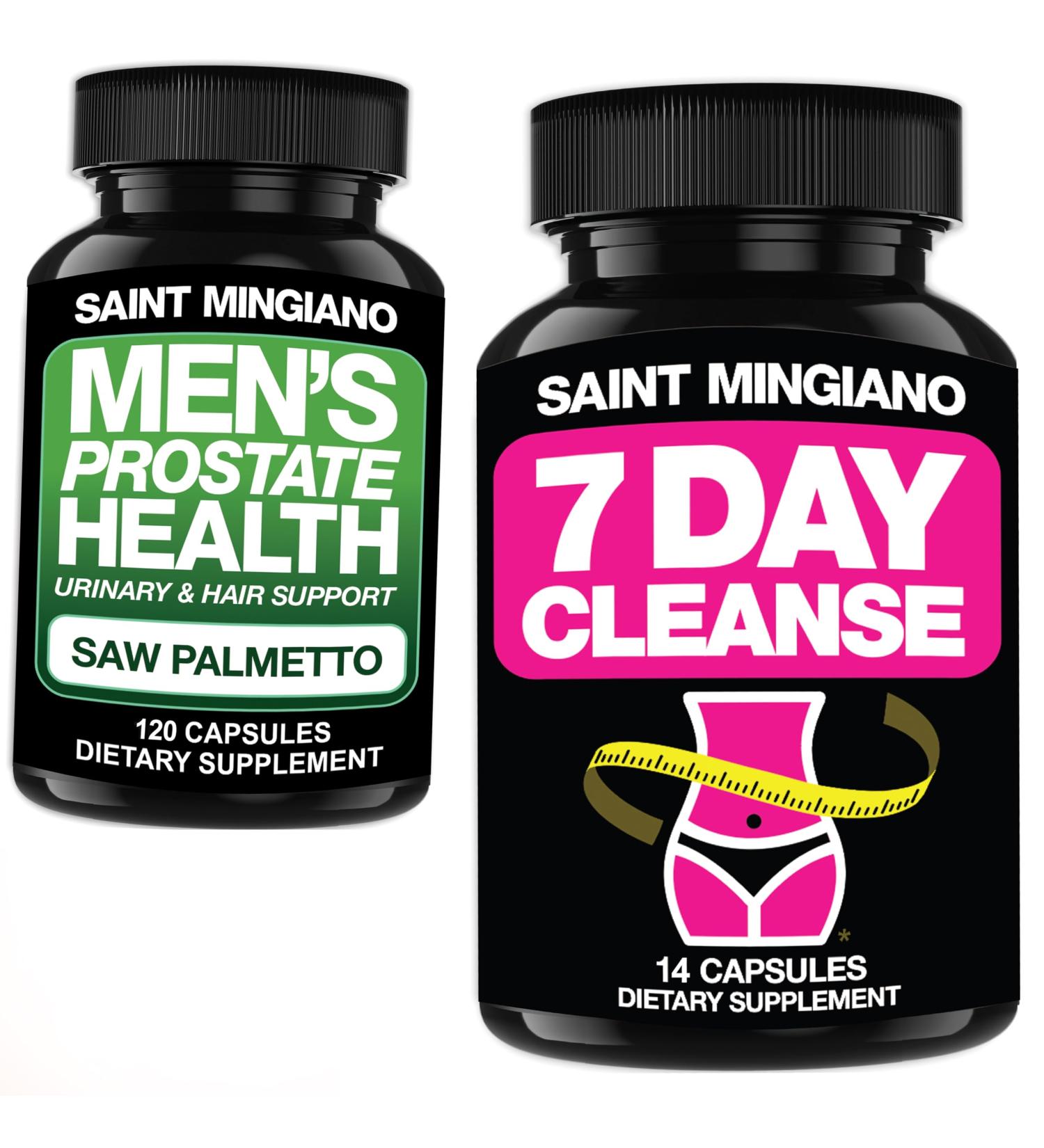 Saint Mingiano 7 Day Cleanse Program Detox - with - Mens Prostate Support - Buy Online on GoSupps.com