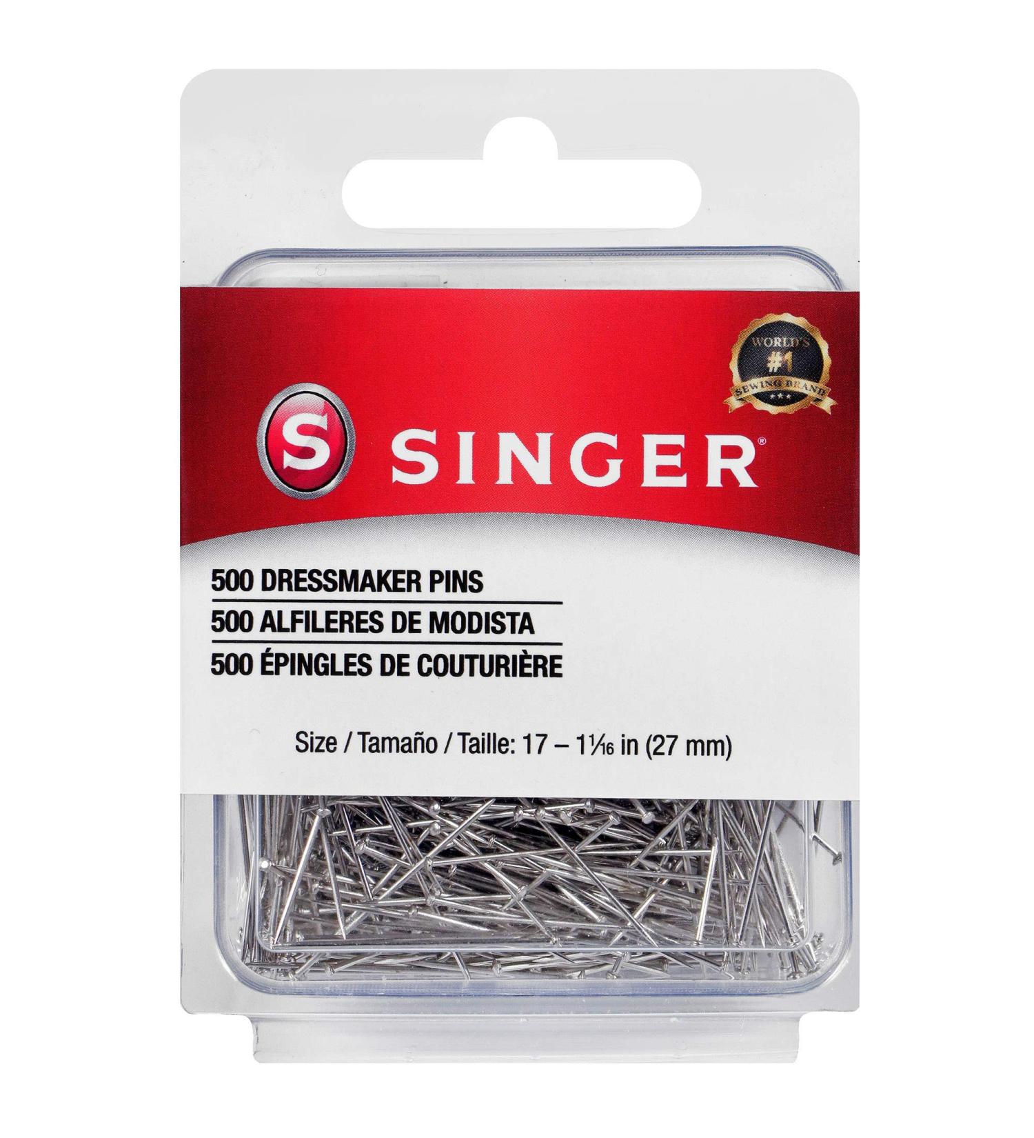 SINGER 00349 Dressmaker Pins Size 17 - 500 Count | Sewing Essential - Buy Online on GoSupps.com