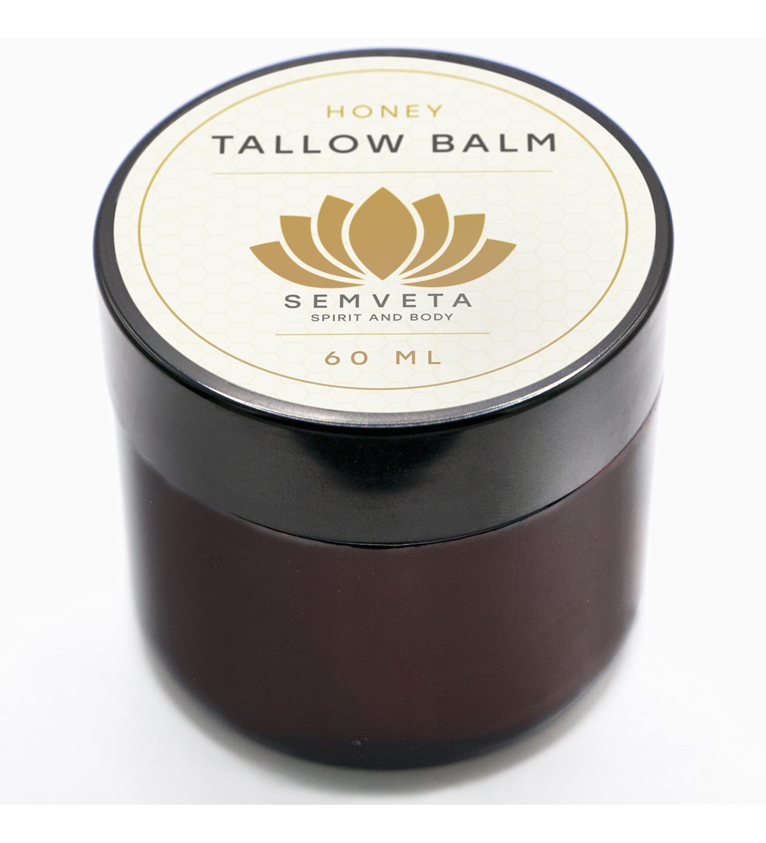 Organic Honey Tallow Balm - 100% Grass Fed Moisturizing Face Cream for Sensitive Skin - Buy Online on GoSupps.com