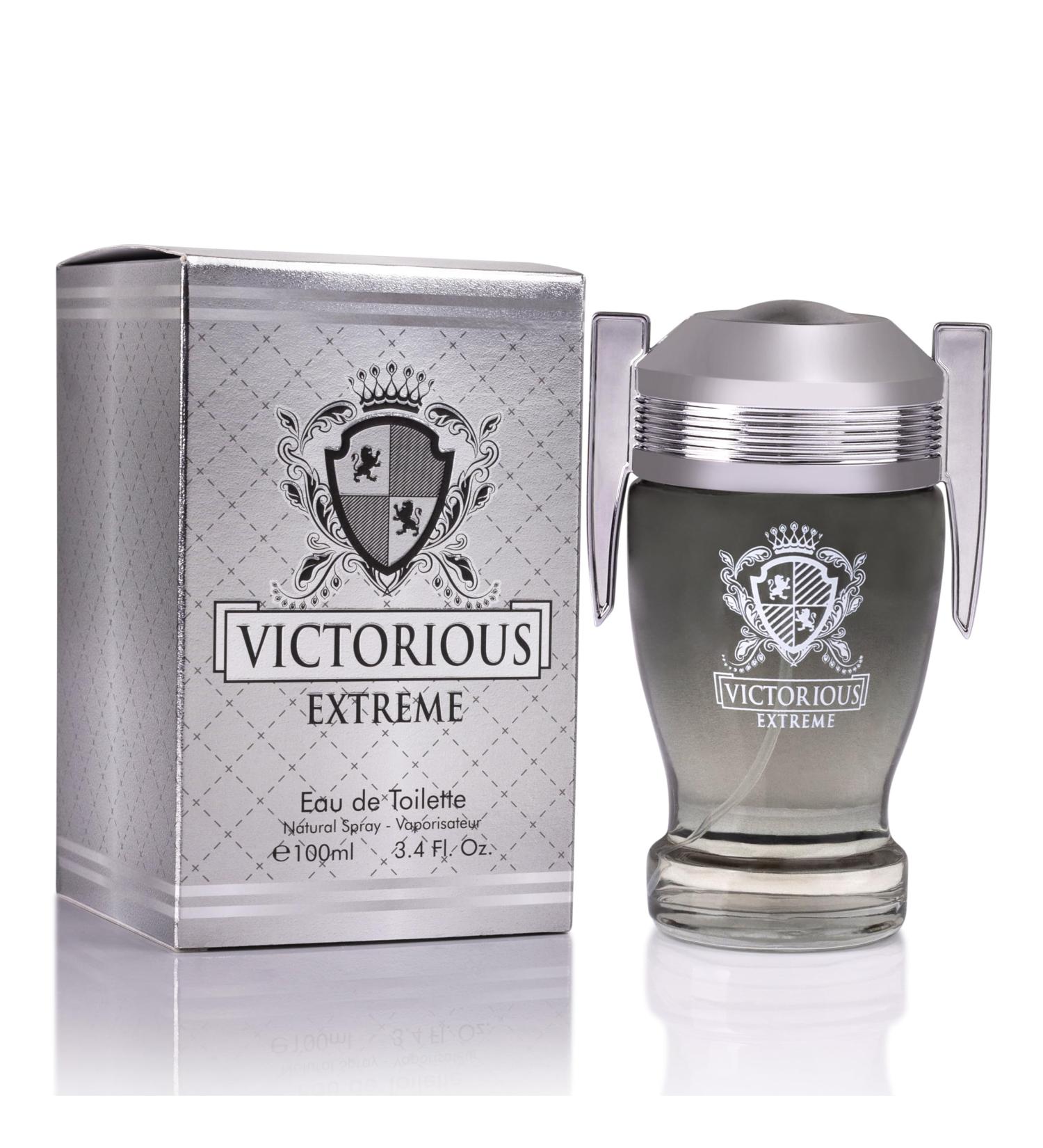Victorious Extreme for Men Eau De Toilette - Formulated Using the Finest Prime Ingredients - Fruity Salty Fragrance - Black pepper & Fresh Orange Blossom - Packaged in a 100% Recycled Paper - Buy Online on GoSupps.com